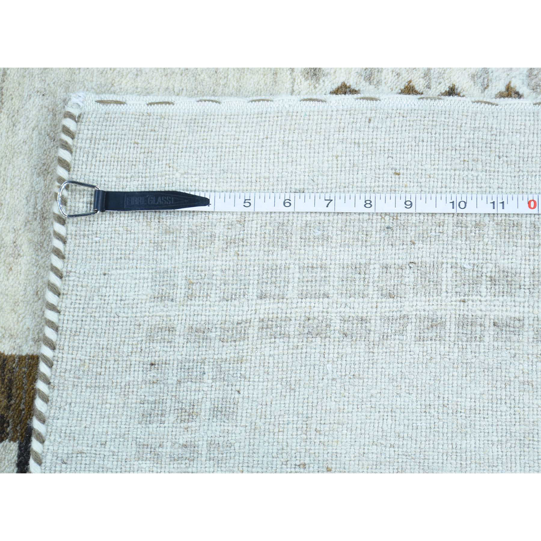 4-x6- Hand-Knotted Persian Wool Lori Buft Gabbeh Ivory Oriental Rug 