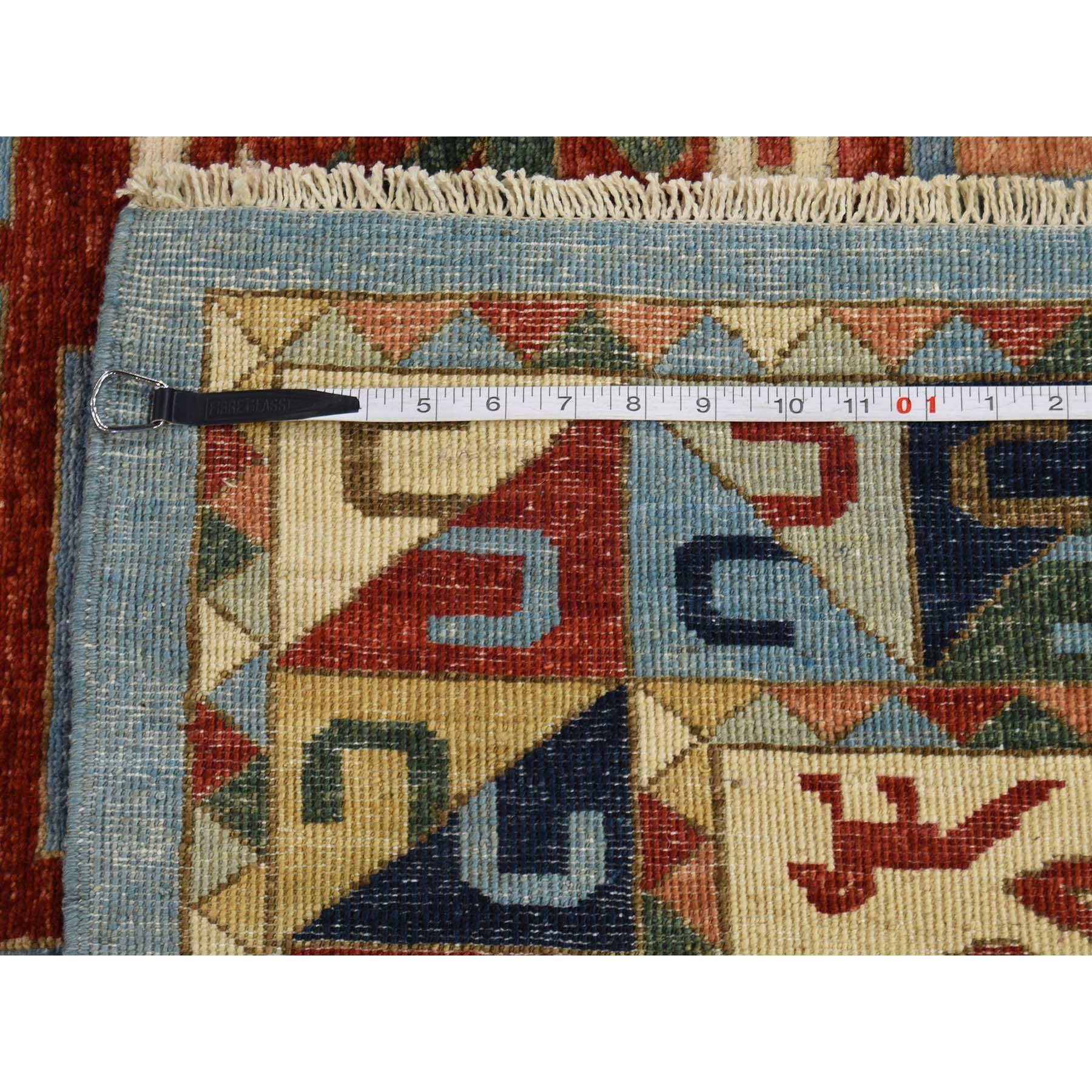 8-3--x9-10-- Hand-Knotted Peshawar With Kazak Design Oriental Rug  