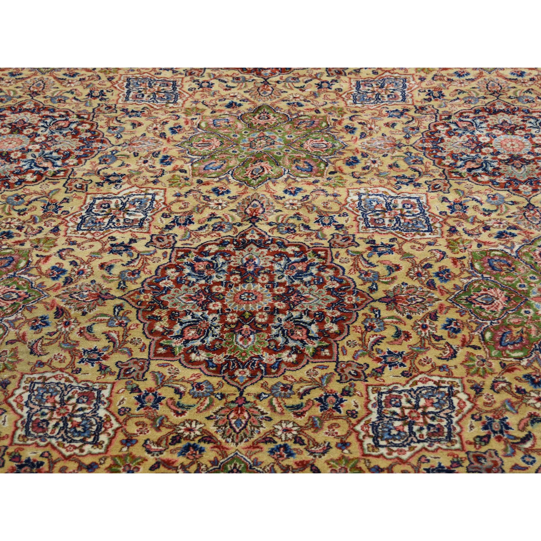 11-1--x15-7-- Antique Persian Sherkat Hand Knotted Mint Cond Oversize Rug 