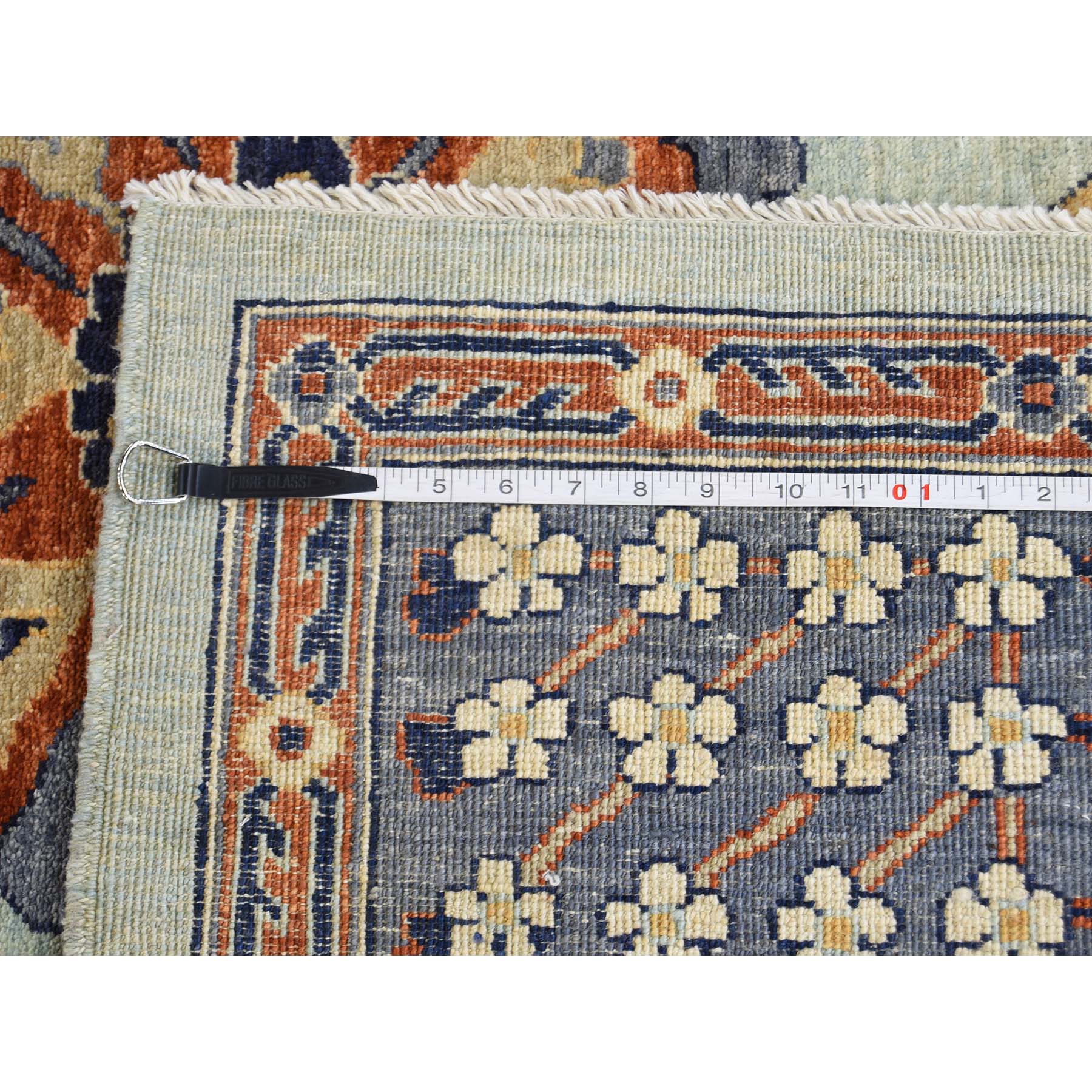 8-2--x10- Peshawar with Antiqued Sultanabad Design Hand-Knotted Oriental Rug 
