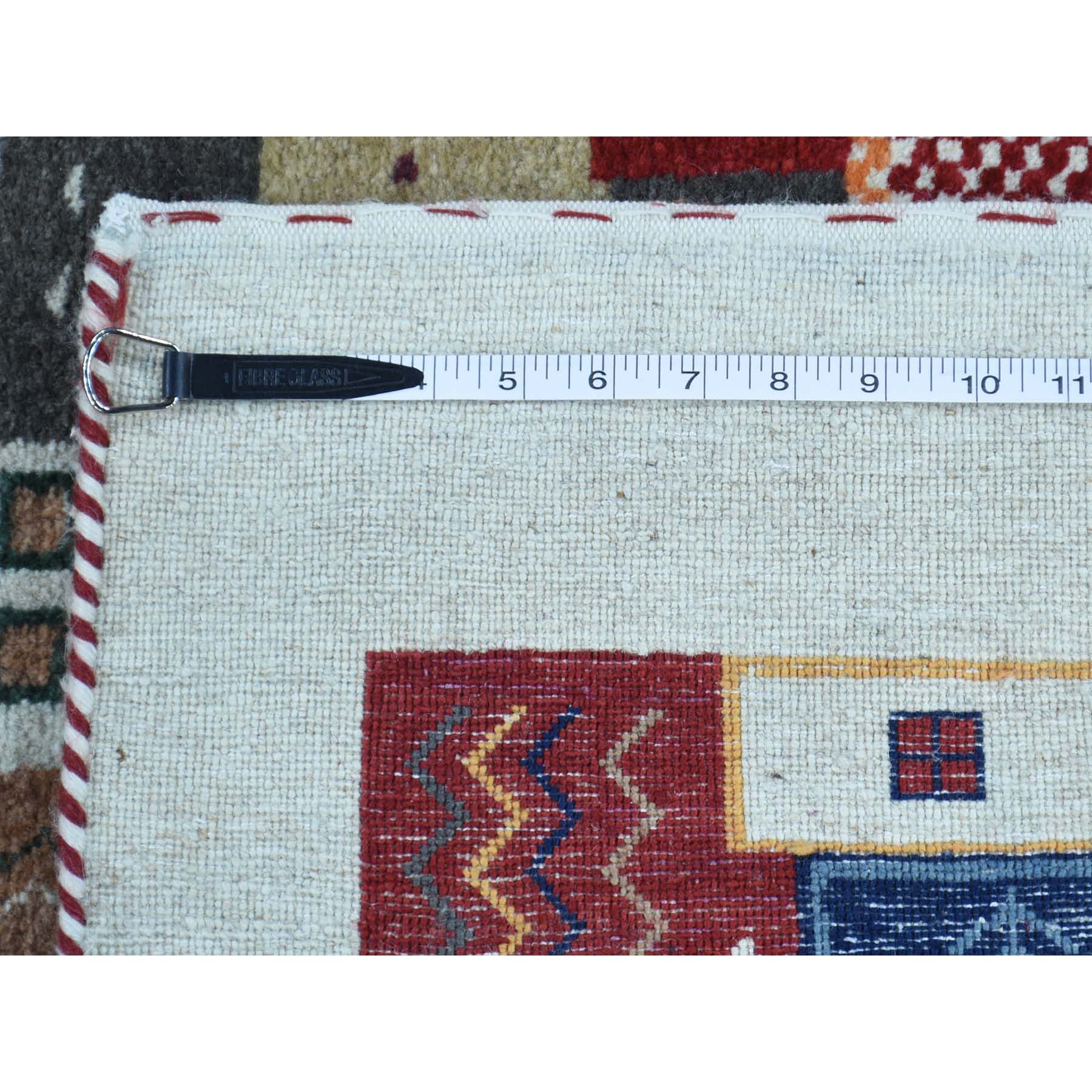 2-x3- Hand-Knotted Lori Buft Gabbeh 100 Percent Wool Oriental Rug 