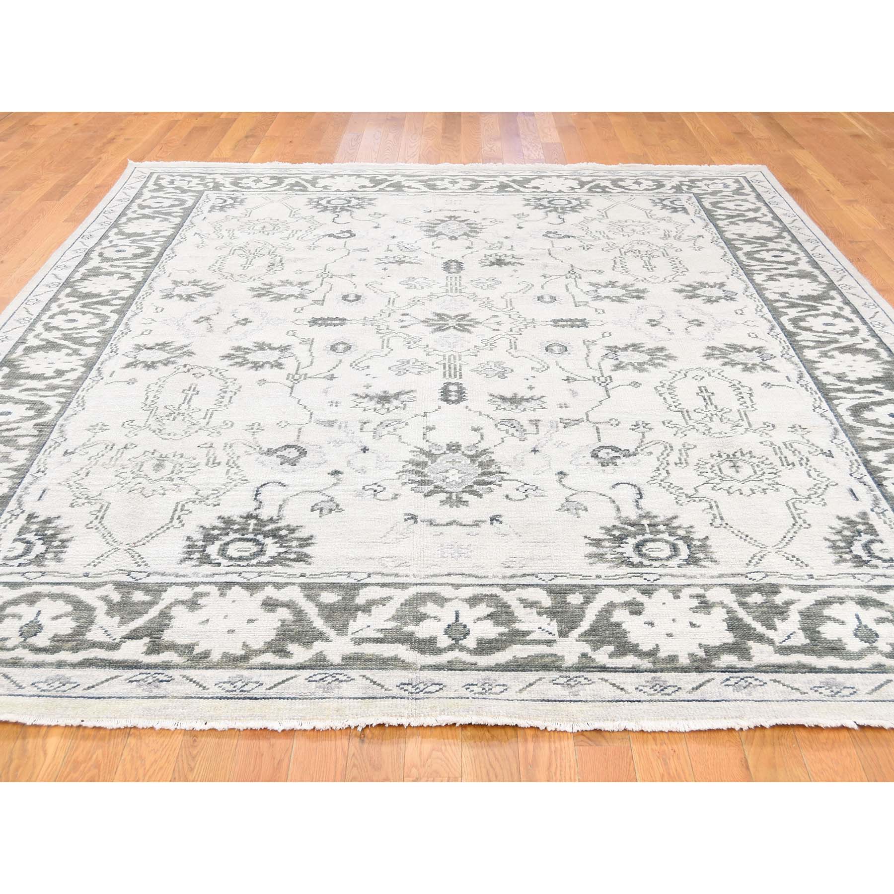 8-x10- Hand-Knotted Turkish Knot Oushak Pure Wool Oriental Rug 