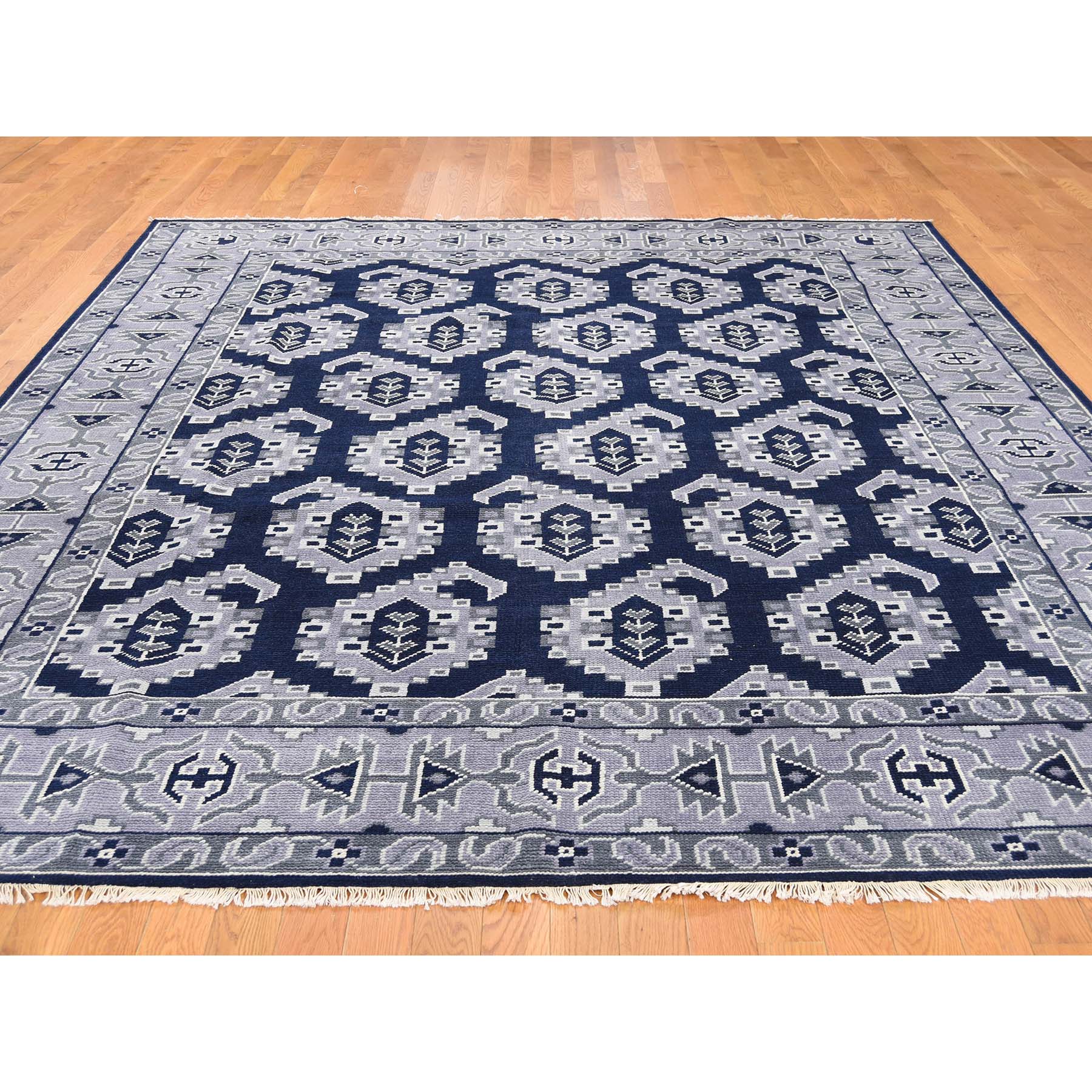 8-1--x9-10-- Hand-Knotted Turkish Knot Boteh Design Pure Wool Rug 
