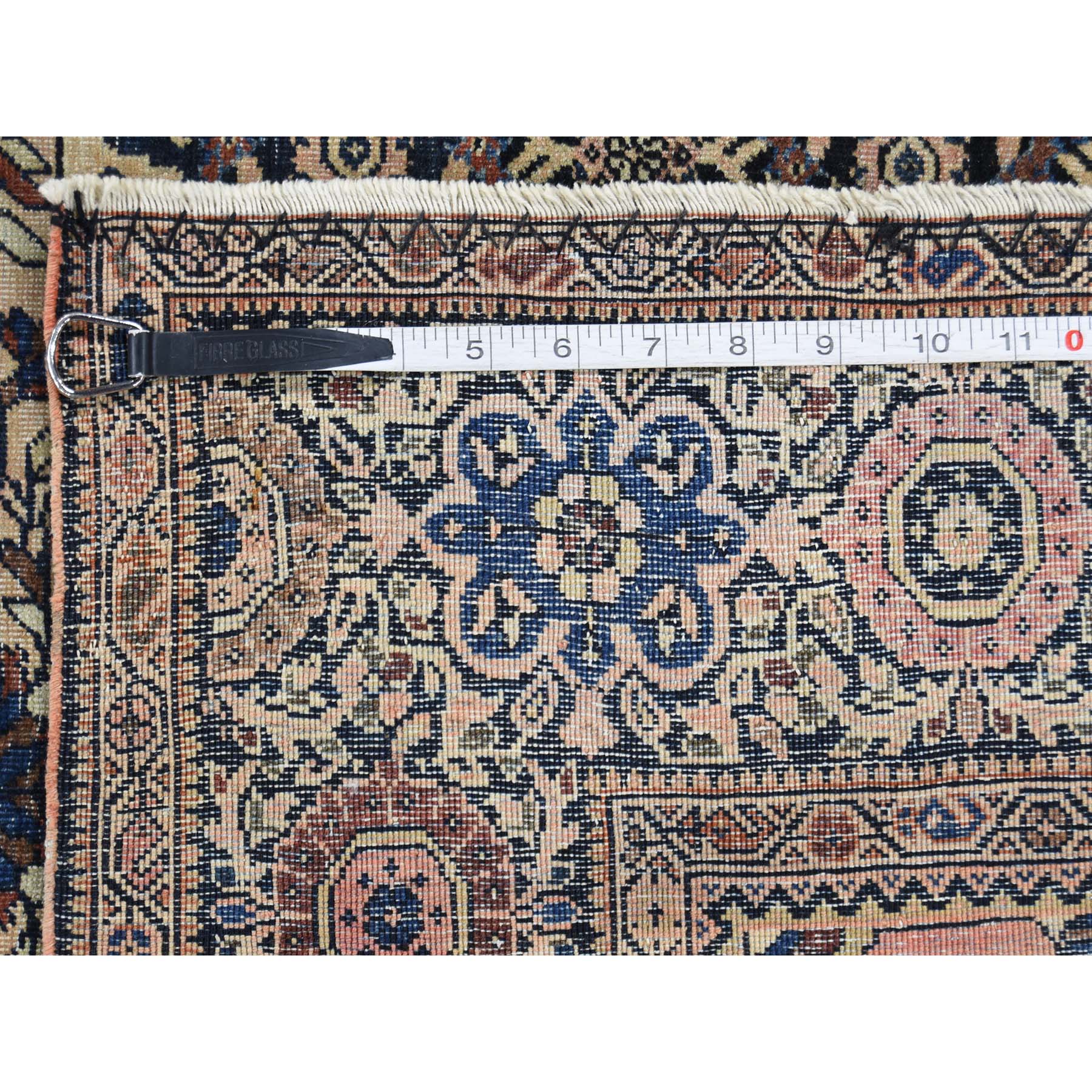4-x6-3-- Antique Persian Fereghan Sarouk Dense Weave Even Wear Hand-Knotted Rug 