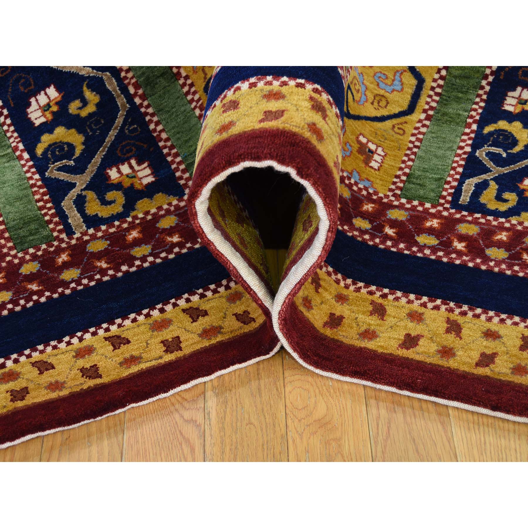 5-5 x7-7  Hand Knotted 100 Percent Wool Shawl Design Oriental Rug 
