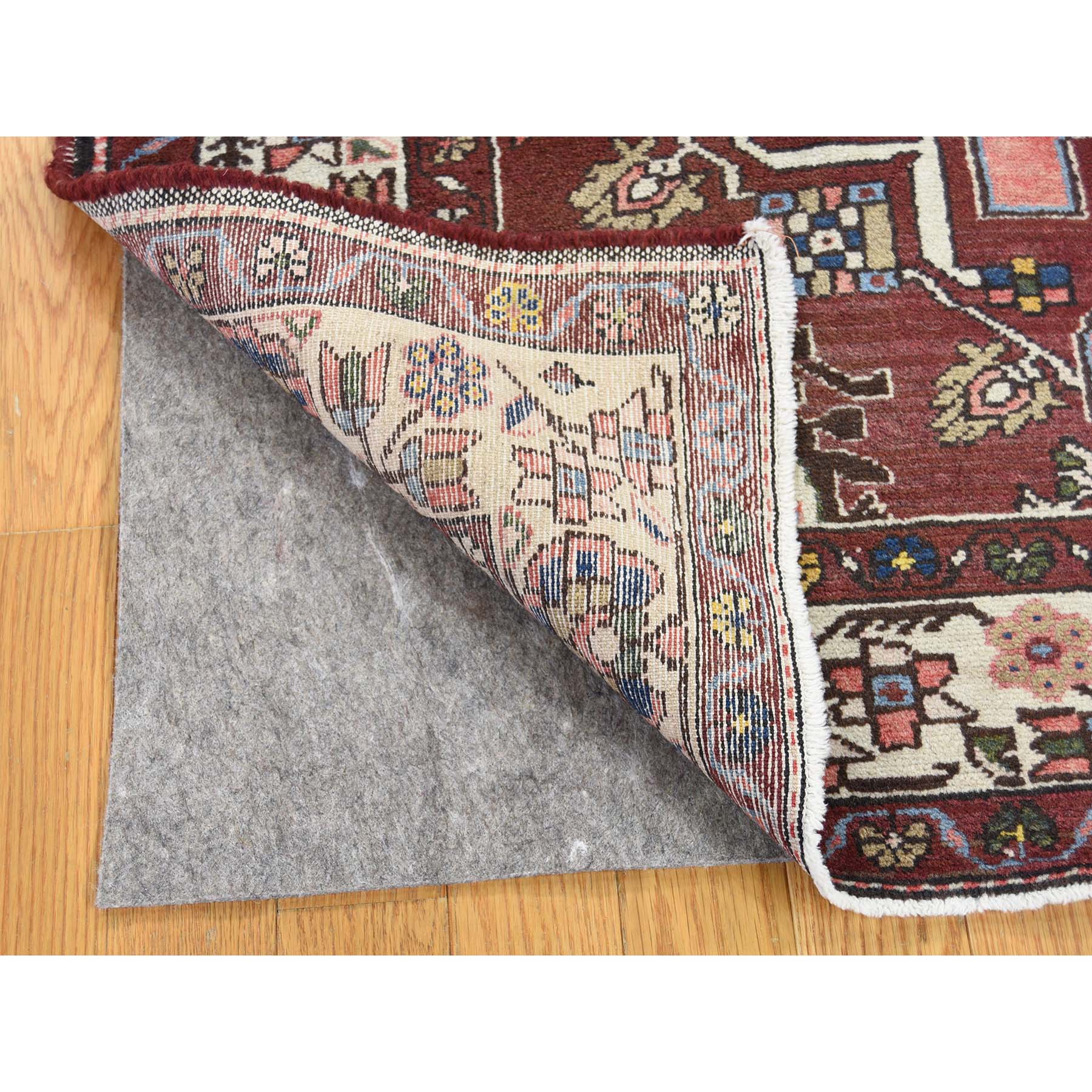 4-4 x6-4  Vintage Persian Bakhtiari Hand Knotted Pure Wool Oriental Rug 