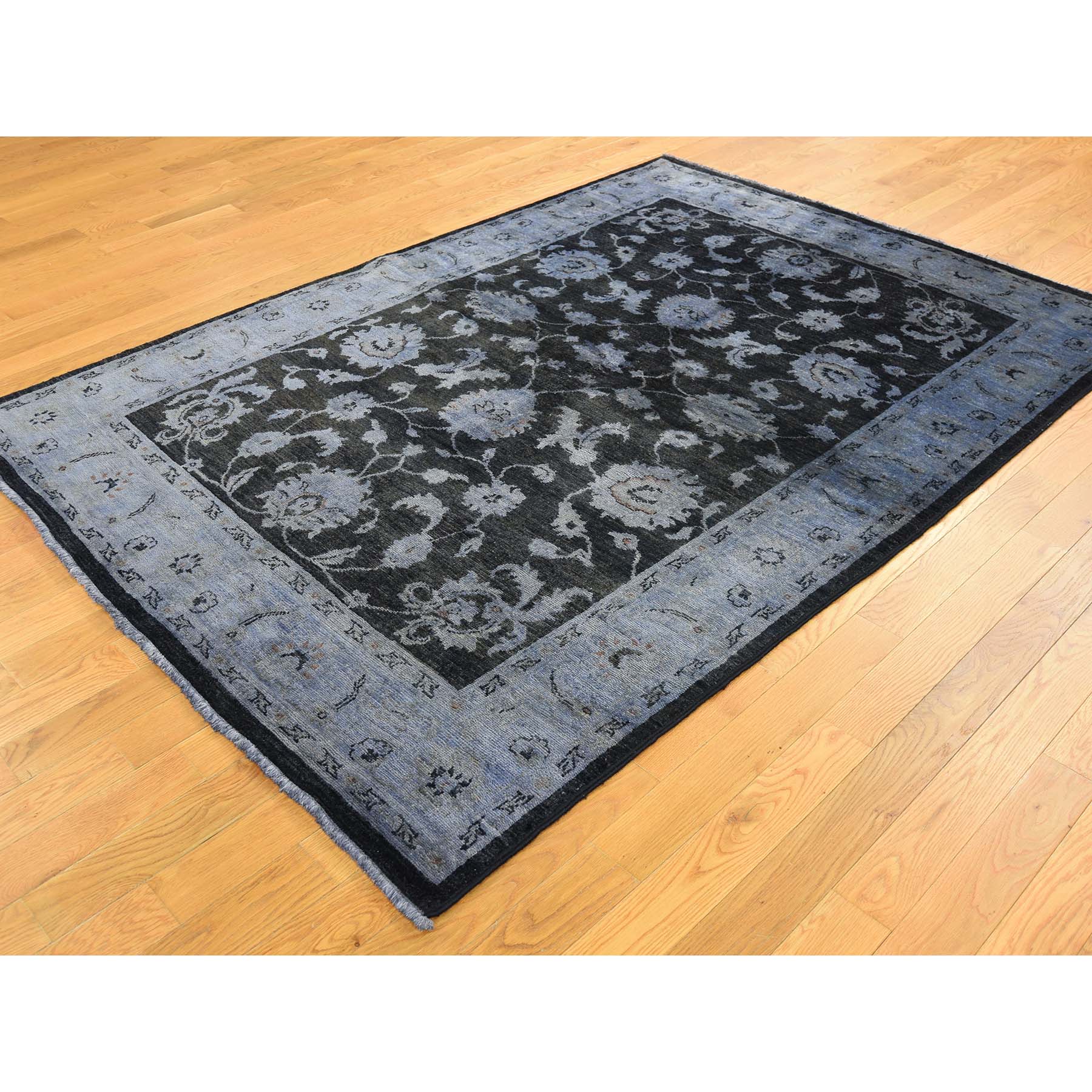 5-x7- Overdyed Peshawar Hand Knotted Pure Wool Oriental Rug 