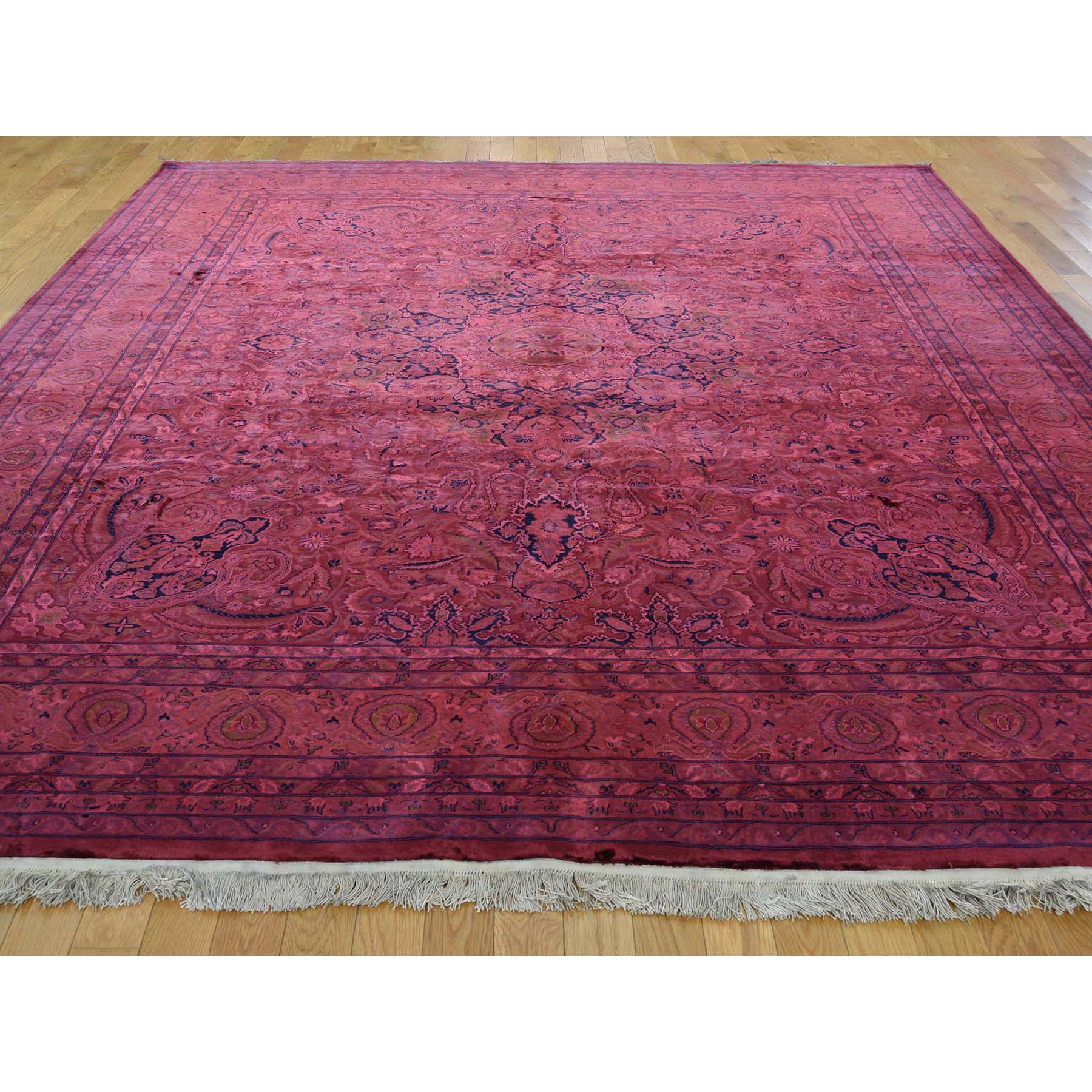 8-8 x10-6  Overdyed Pak Persian 300 Kpsi Hand Knotted Full Pile Oriental Rug 
