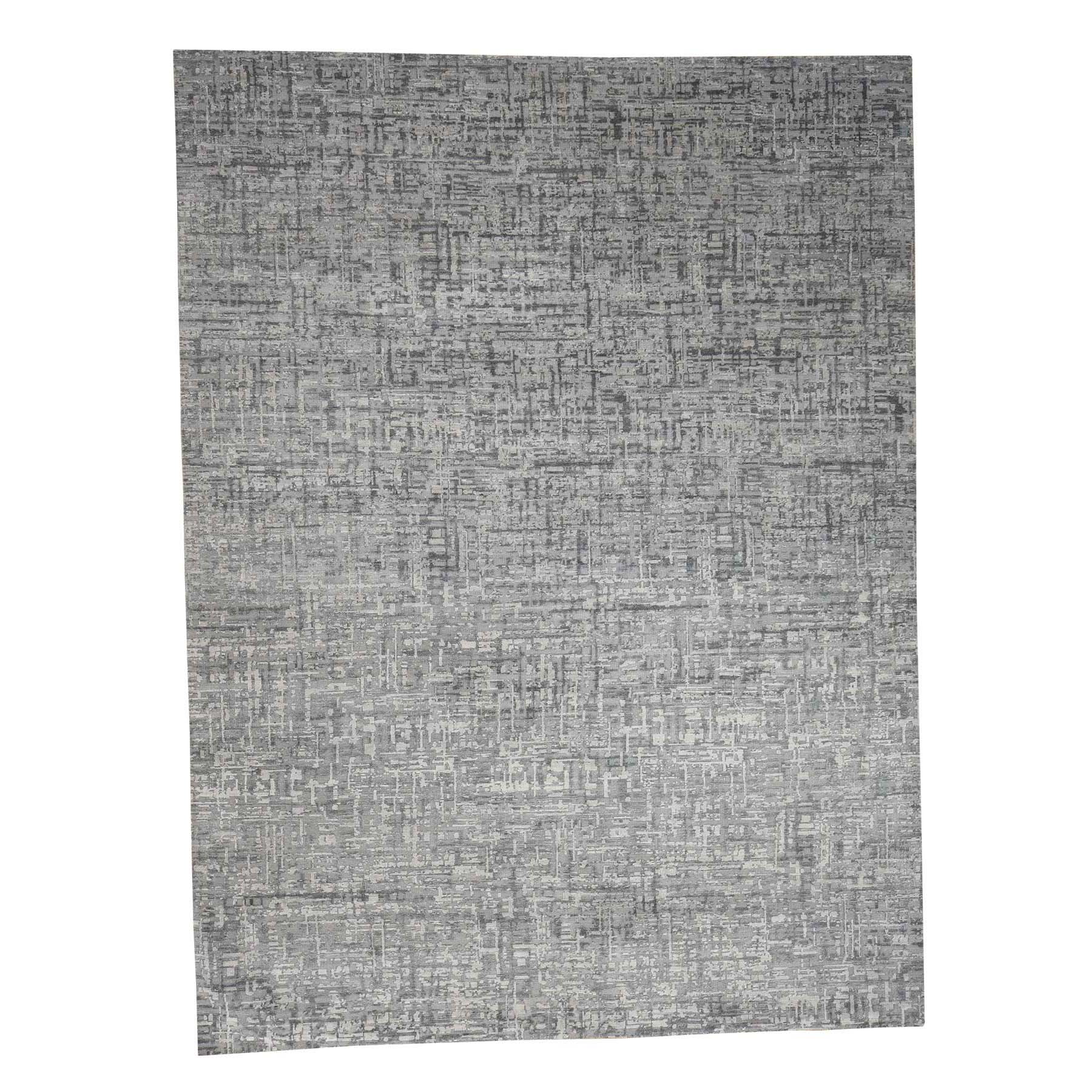  Silk Hand-Knotted Area Rug 9'2