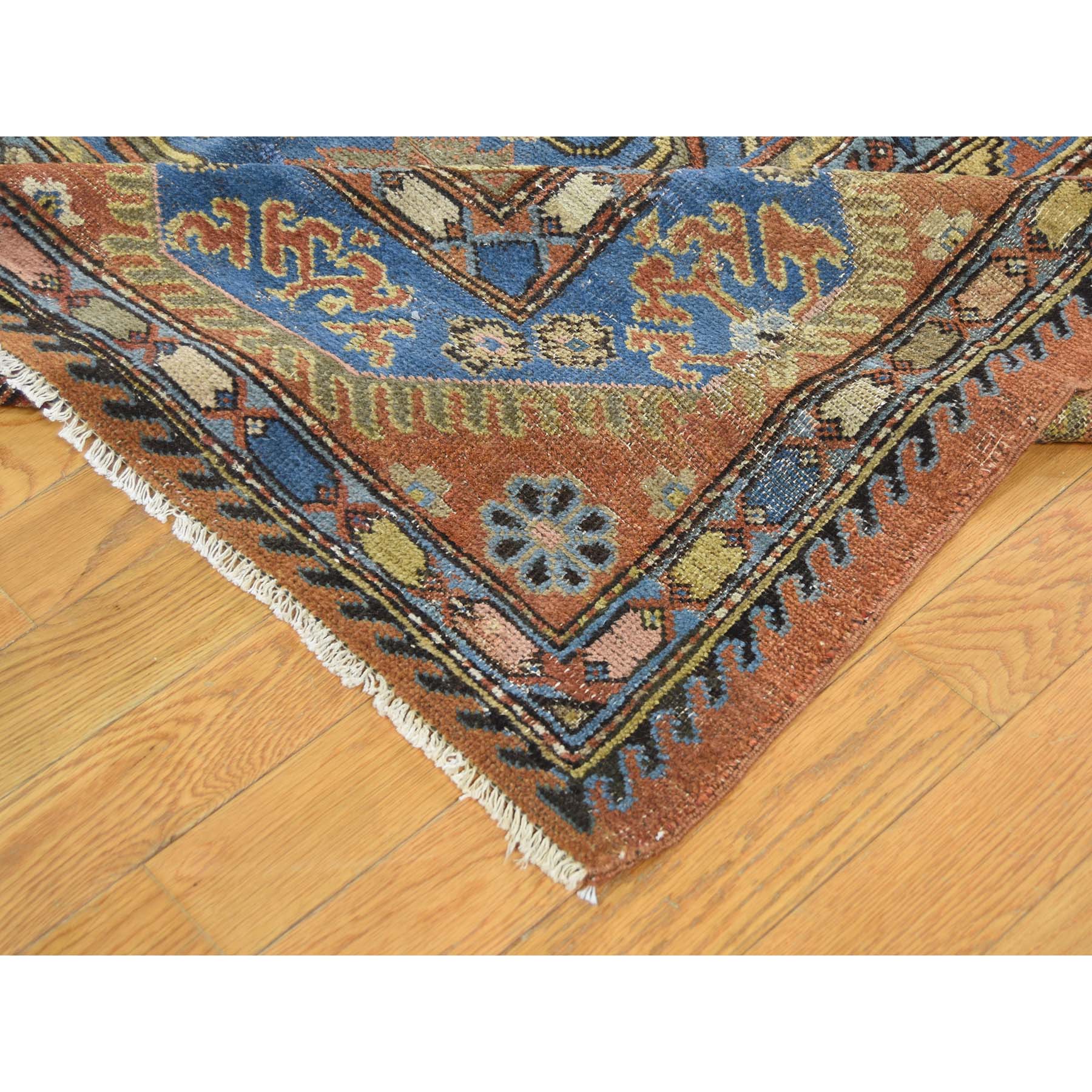 9-6 x11-9  Antique Samarkand With Bakshaish Design Oriental Rug 