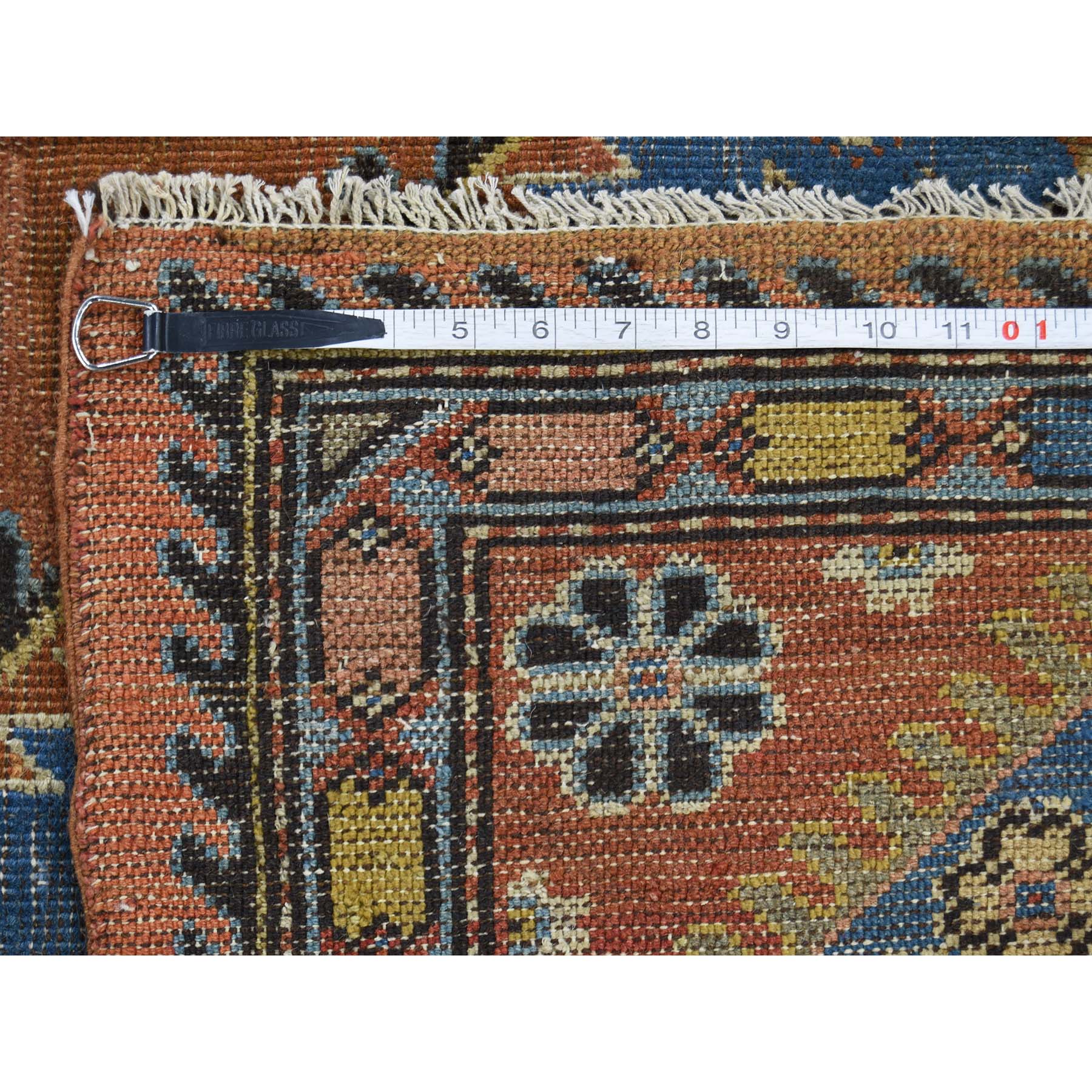 9-6 x11-9  Antique Samarkand With Bakshaish Design Oriental Rug 
