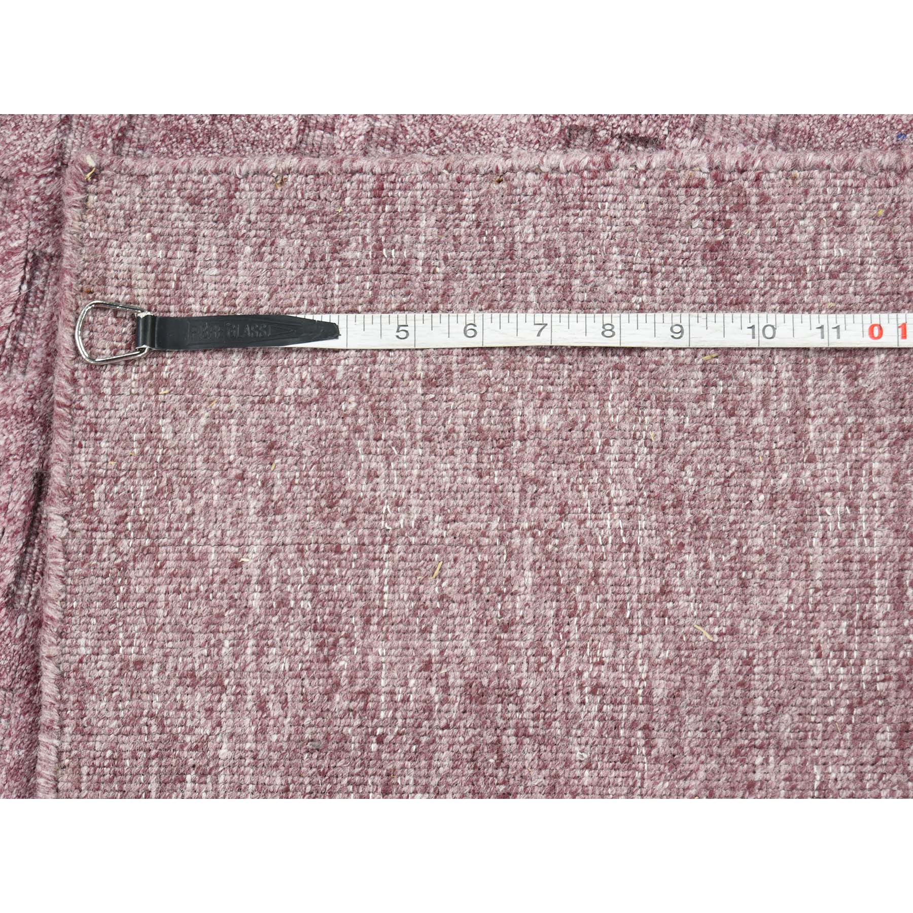 5-x7- Tone on Tone Purple Pure Wool Hand Loomed Oriental Rug 