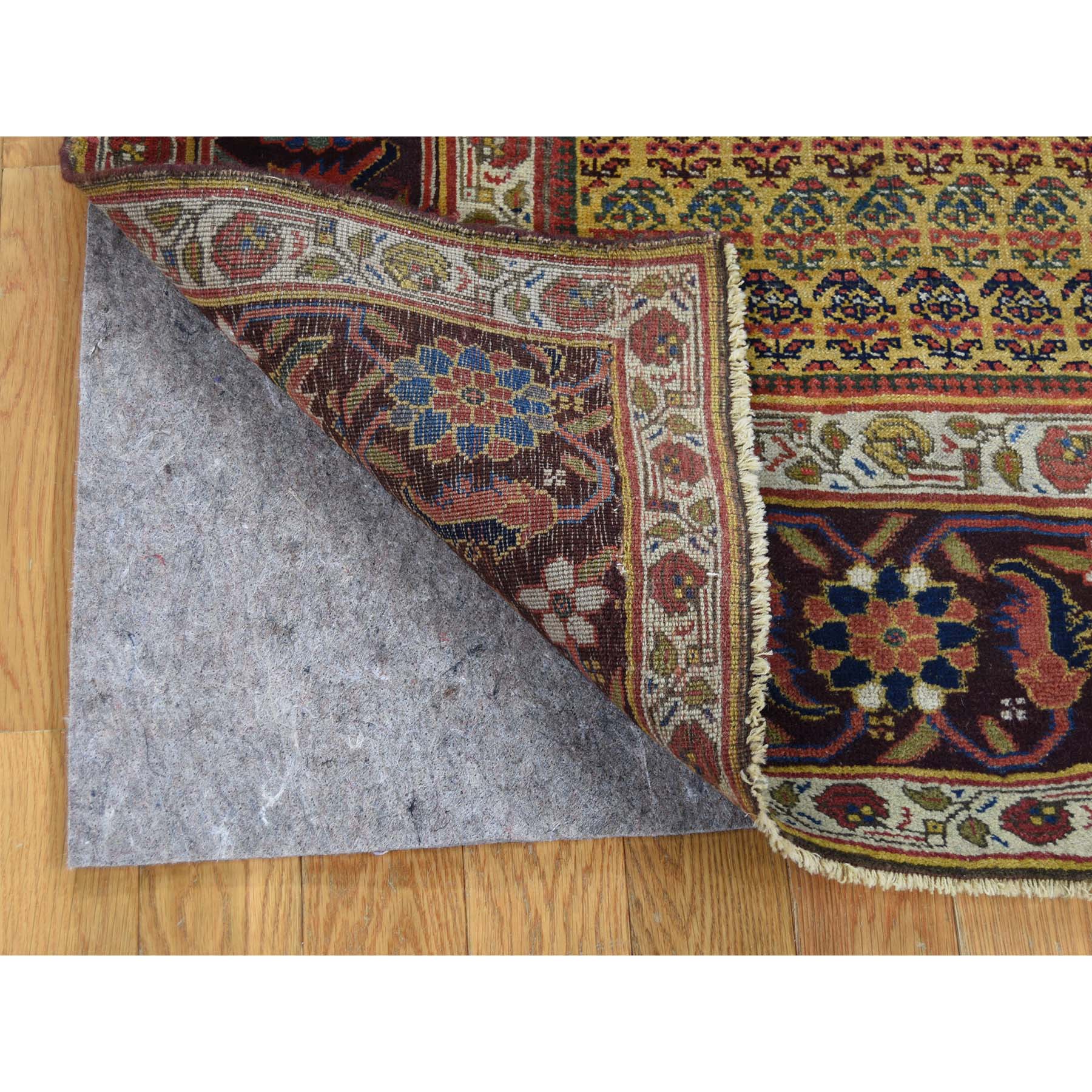5-1 x9-10  Antique Persian Bijar Exc Cond Wide Runner Oriental Rug 