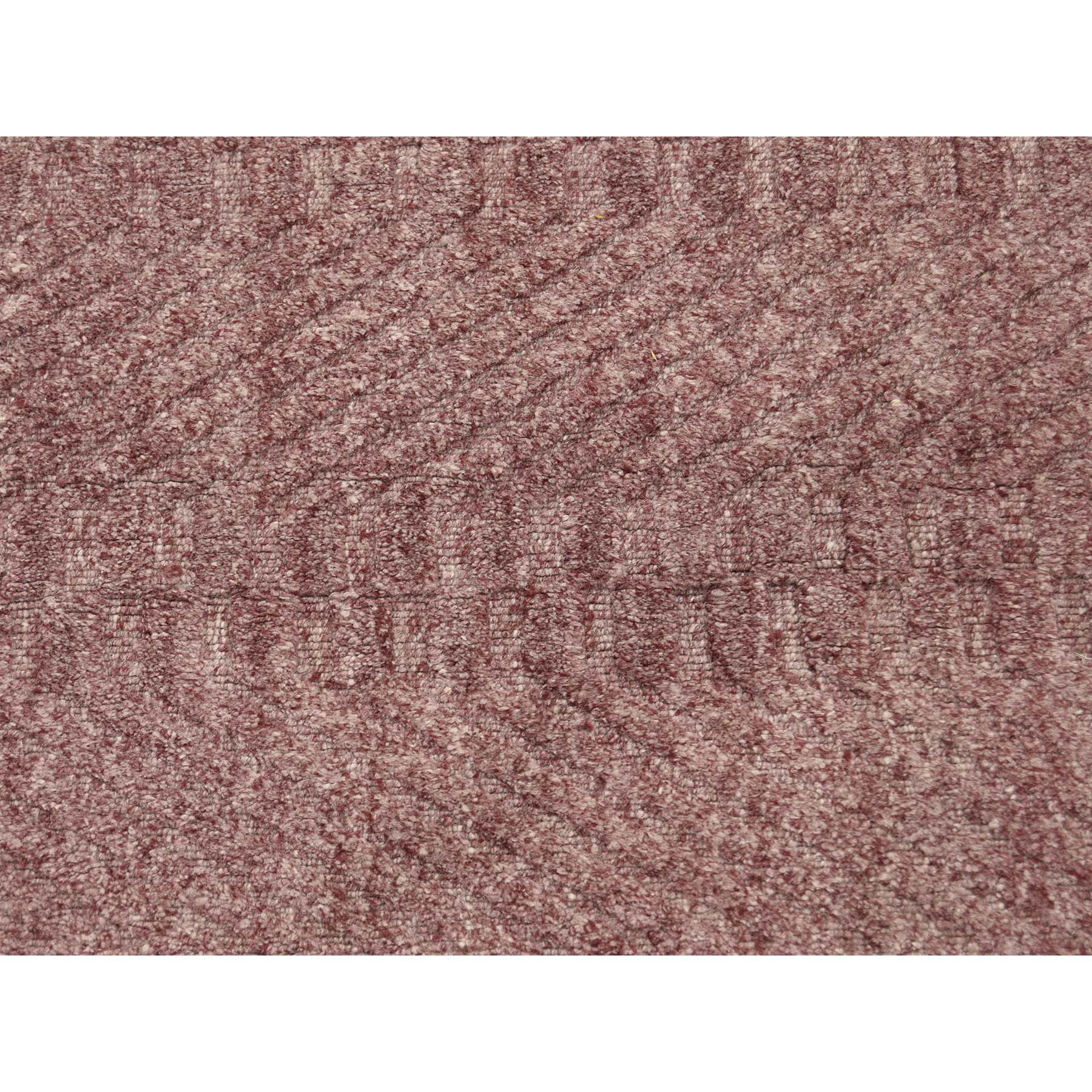 5-1 x7-1  Hand-Loomed Purple Tone on Tone Pure Wool Oriental Rug 