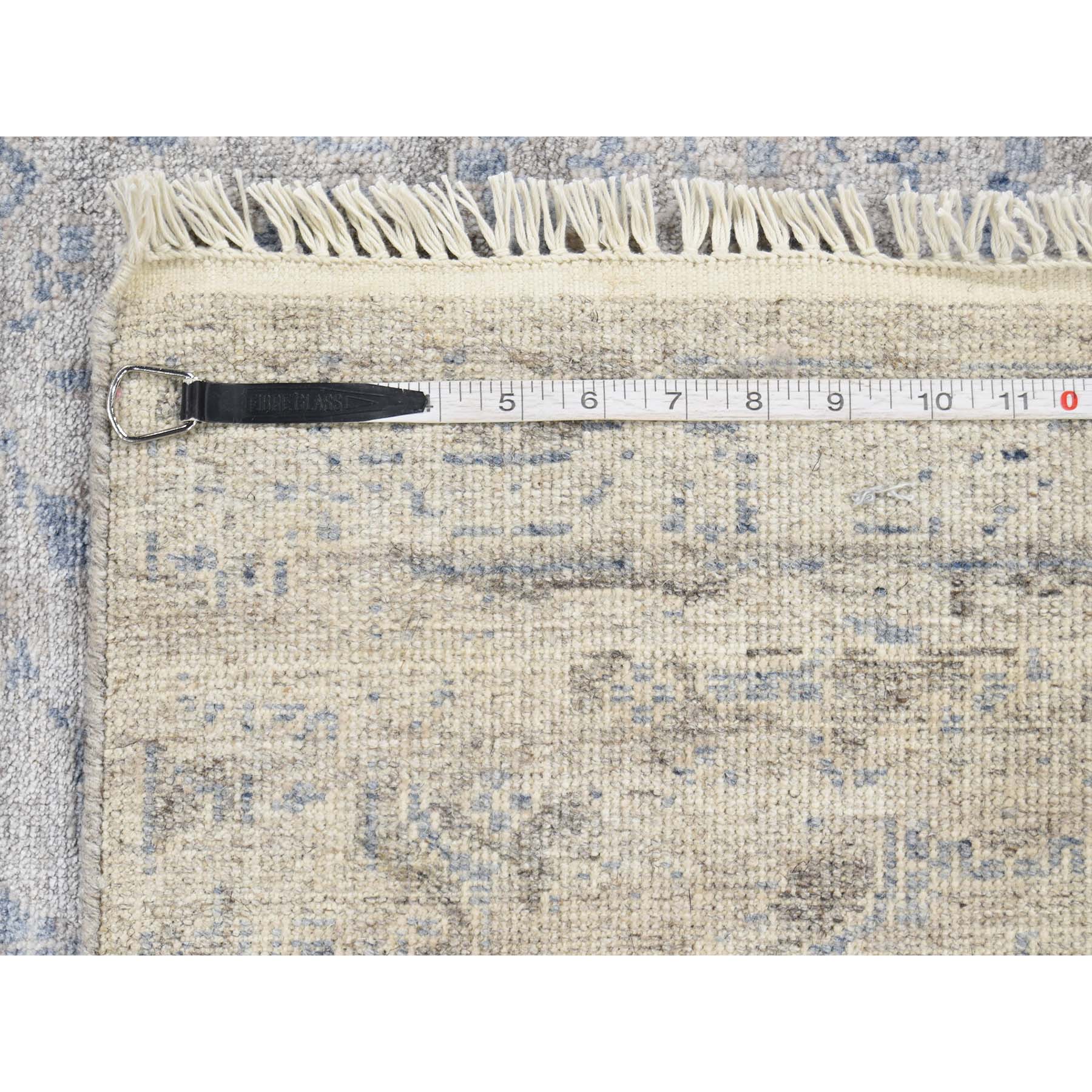 5-10 x8-1  Wool and Silk Agra Broken Design Hand-Knotted Oriental Rug 