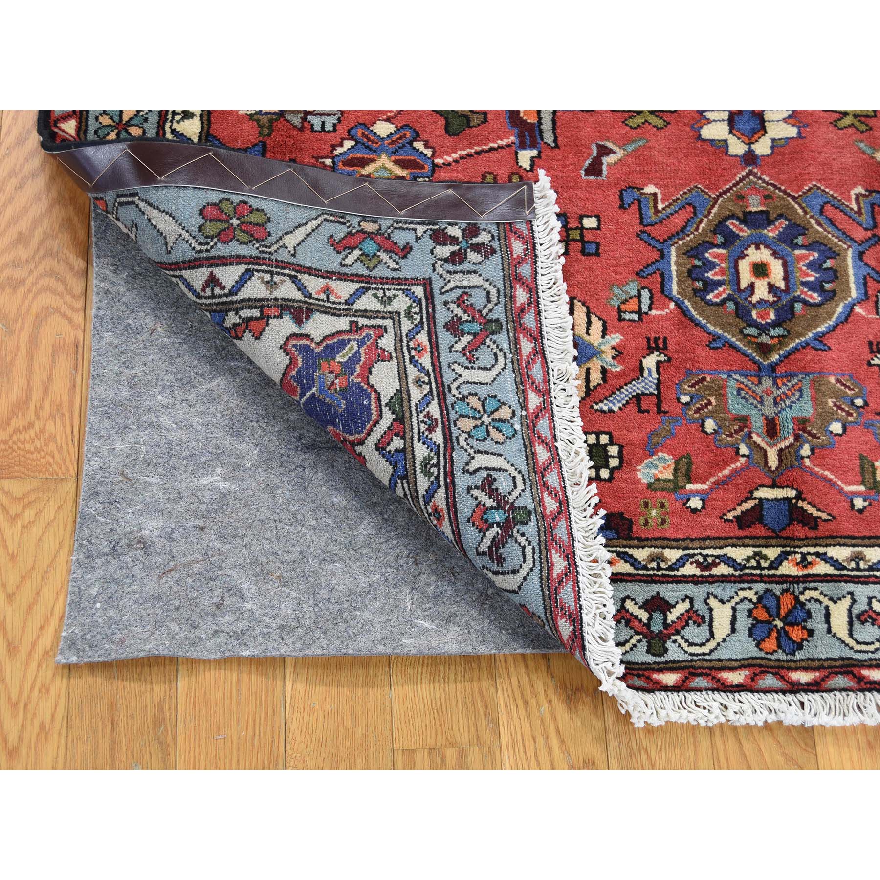 4-3 x6-6  Hand-Knotted Pure Wool New Persian Malayer Oriental Rug 