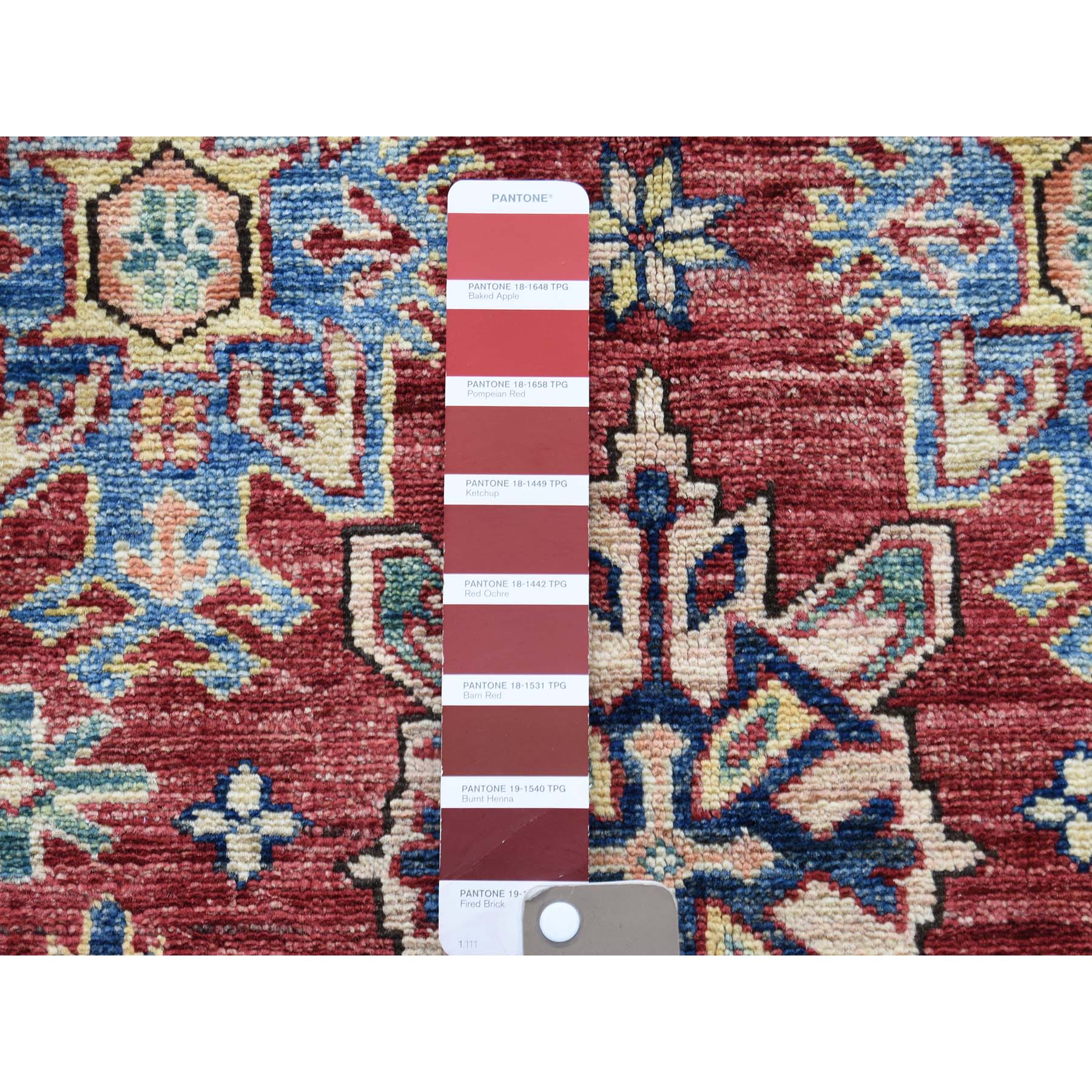 3-3 x4-10  Super Kazak Pure Wool Geometric Design Hand-Knotted Oriental Rug 