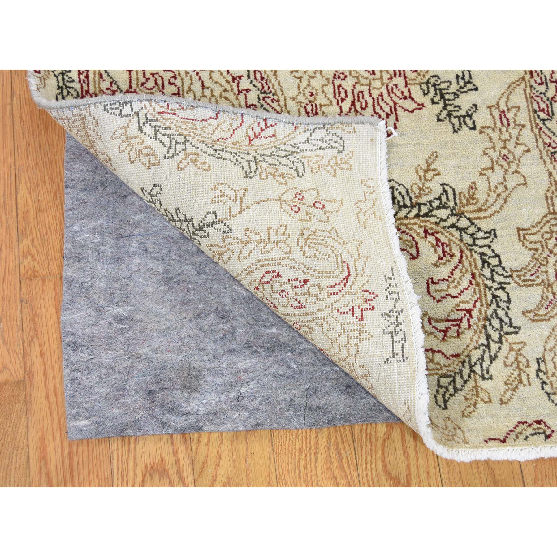 9-1 x12-3  Agra with Paisley Design 100 Percent Wool Hand-Knotted Oriental Rug 