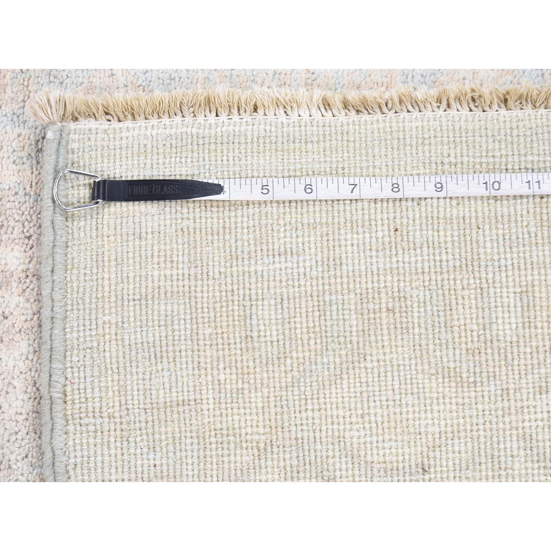 6-1 x8-10  Khotan White Wash 100 Percent Wool Hand-Knotted Oriental Rug 