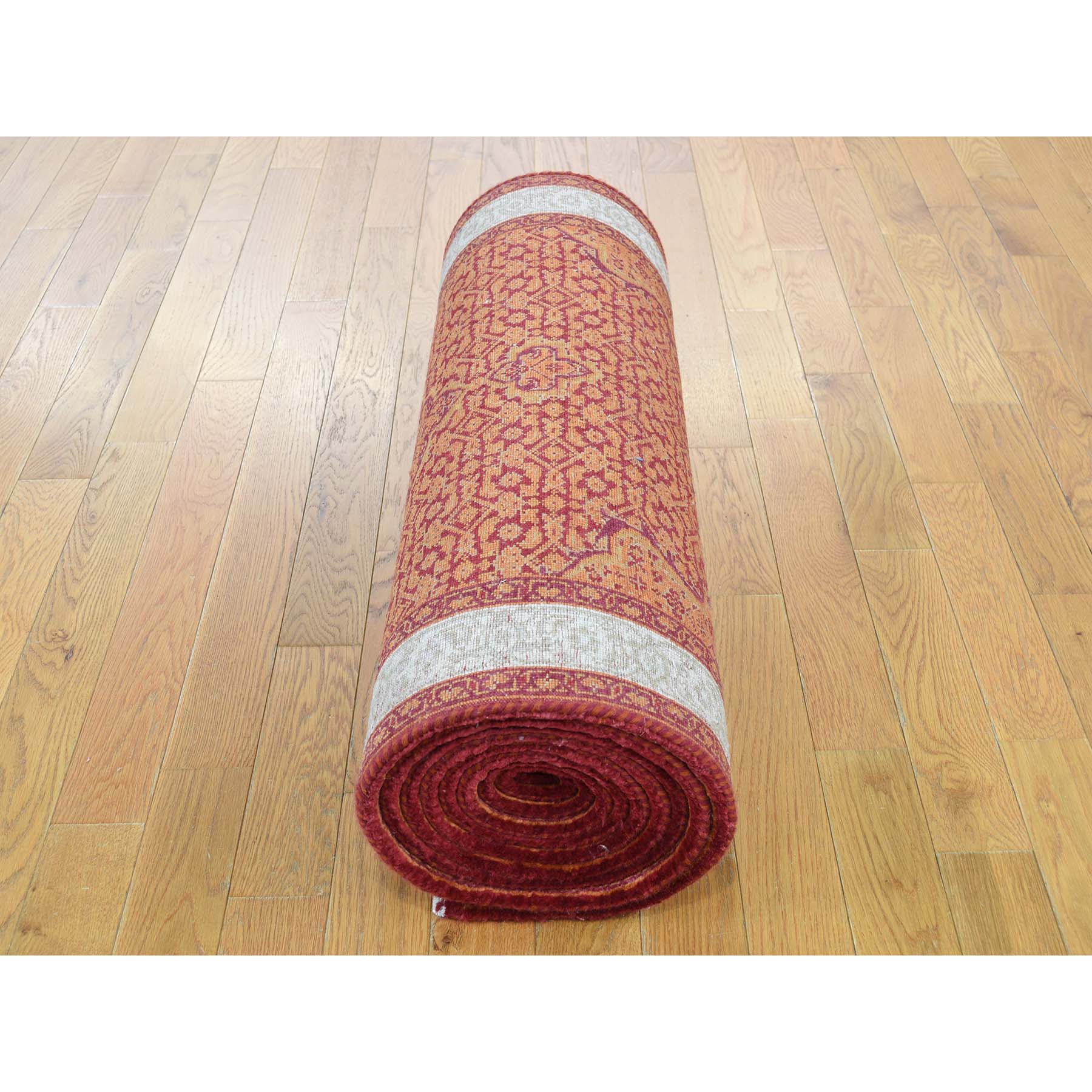 2-9 x14- Tabriz XL Runner Wool And Silk Hand Knotted Oriental Rug 