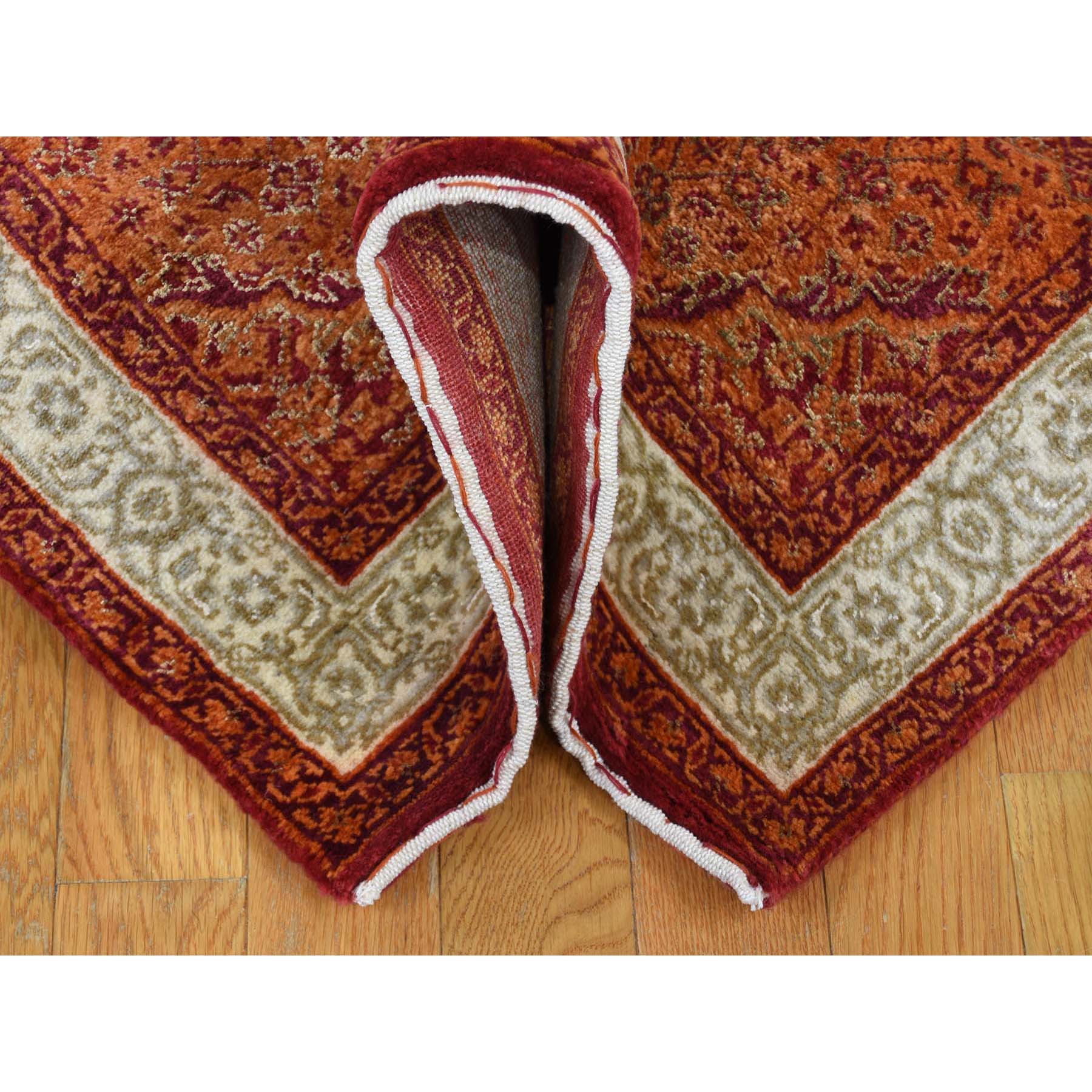 2-9 x13-10  Tabriz XL Runner Wool And Silk Hand Knotted Oriental Rug 