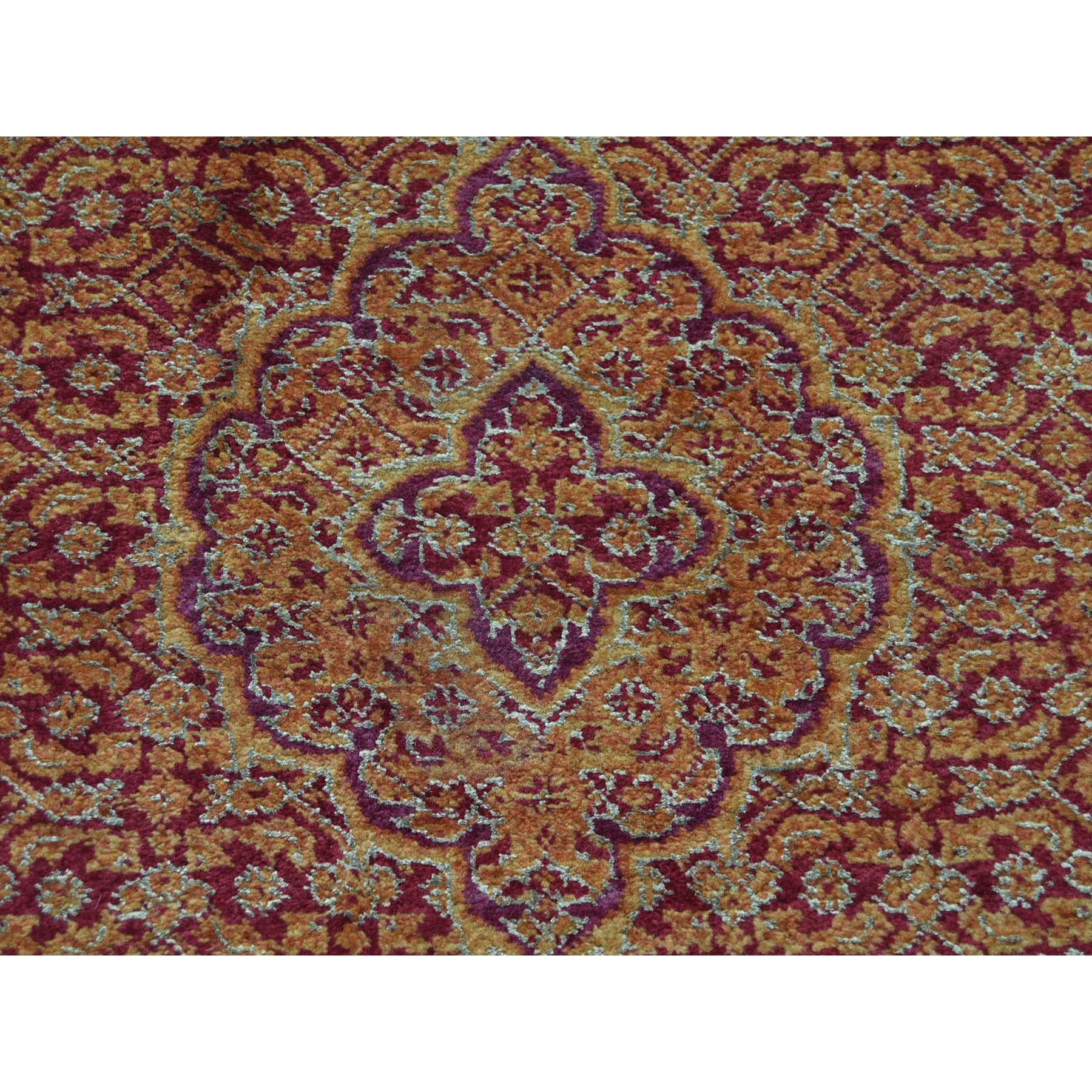 2-9 x13-10  Tabriz XL Runner Wool And Silk Hand Knotted Oriental Rug 