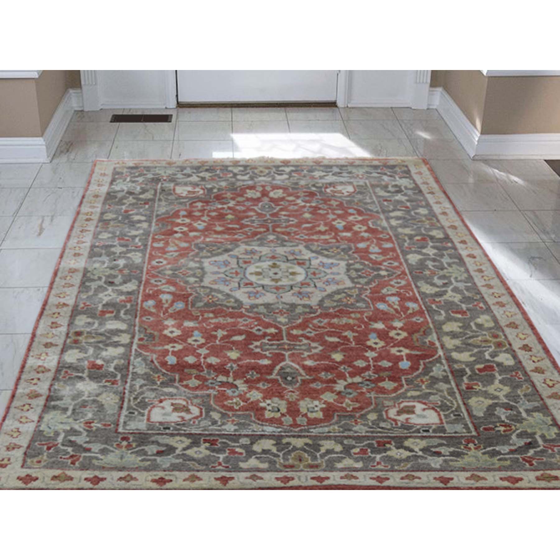 3-x5- Antiqued Haji Jalili Re-creation Hand-Knotted Oriental Rug 