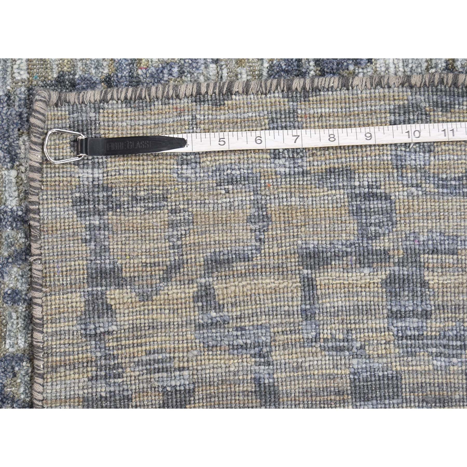 8-x10-1  THE ERASED MOROCCAN Silk with Textured Wool Hand-Knotted Oriental Rug 