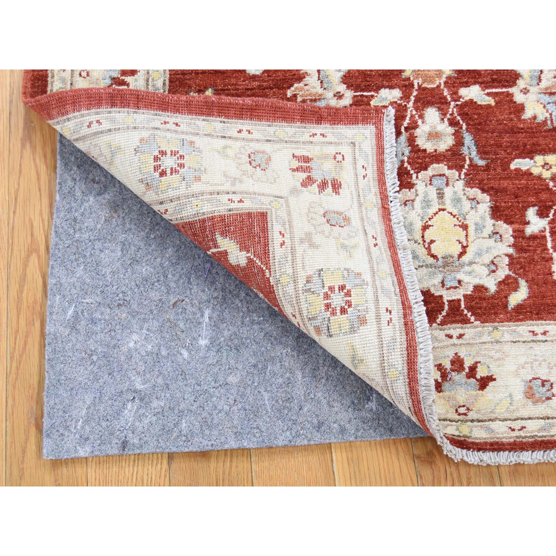 3-1 x4-10  Peshawar with Mahal Design Pure Wool Hand-Knotted Oriental Rug 