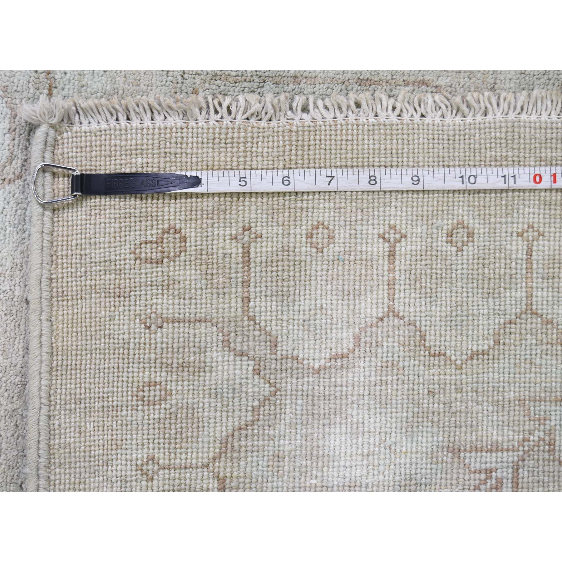 9-x12- Silver Wash Peshawar Hand-Knotted Oriental Rug 