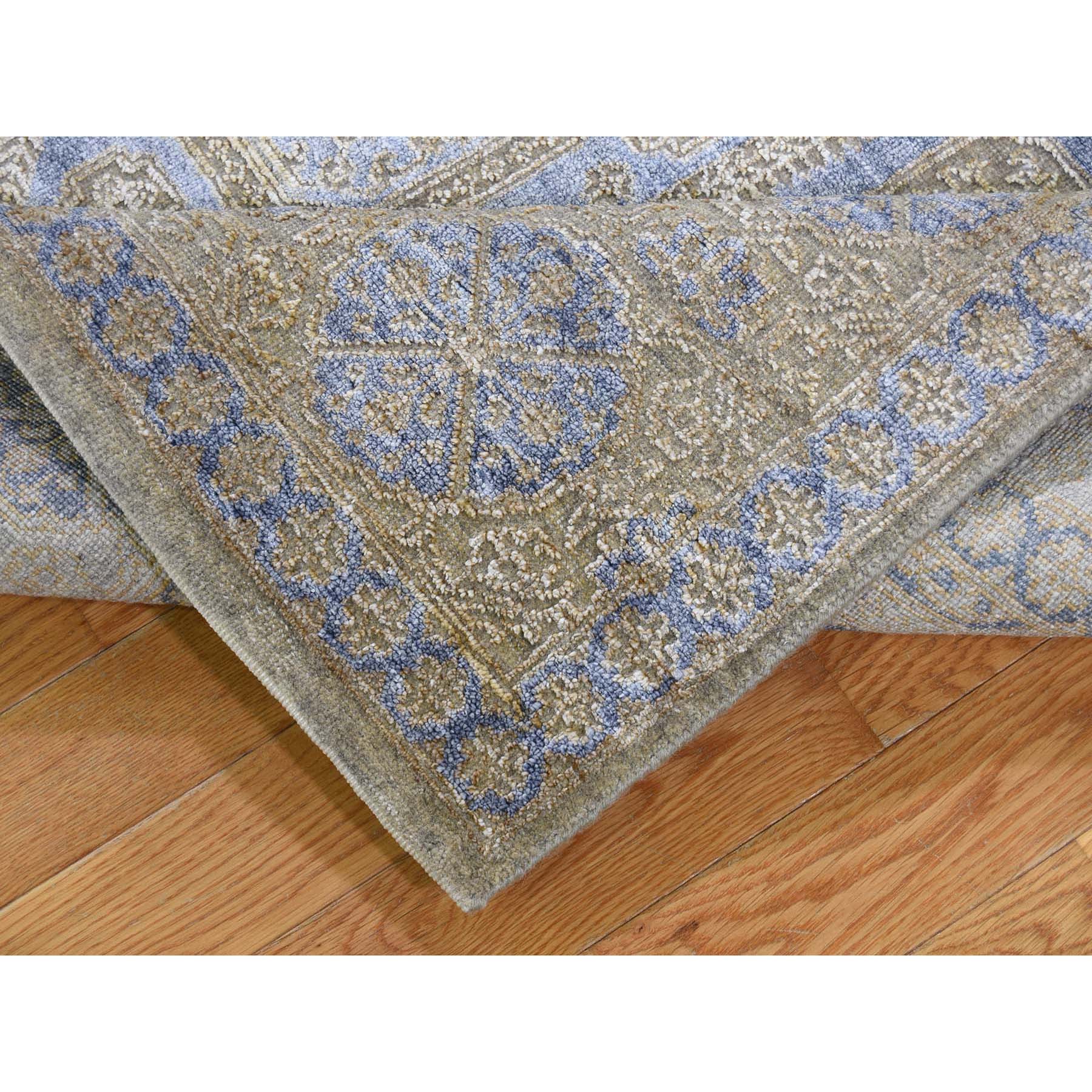 5-x8-2  Silk with Oxidized Wool Mamluk Design Oriental Rug 