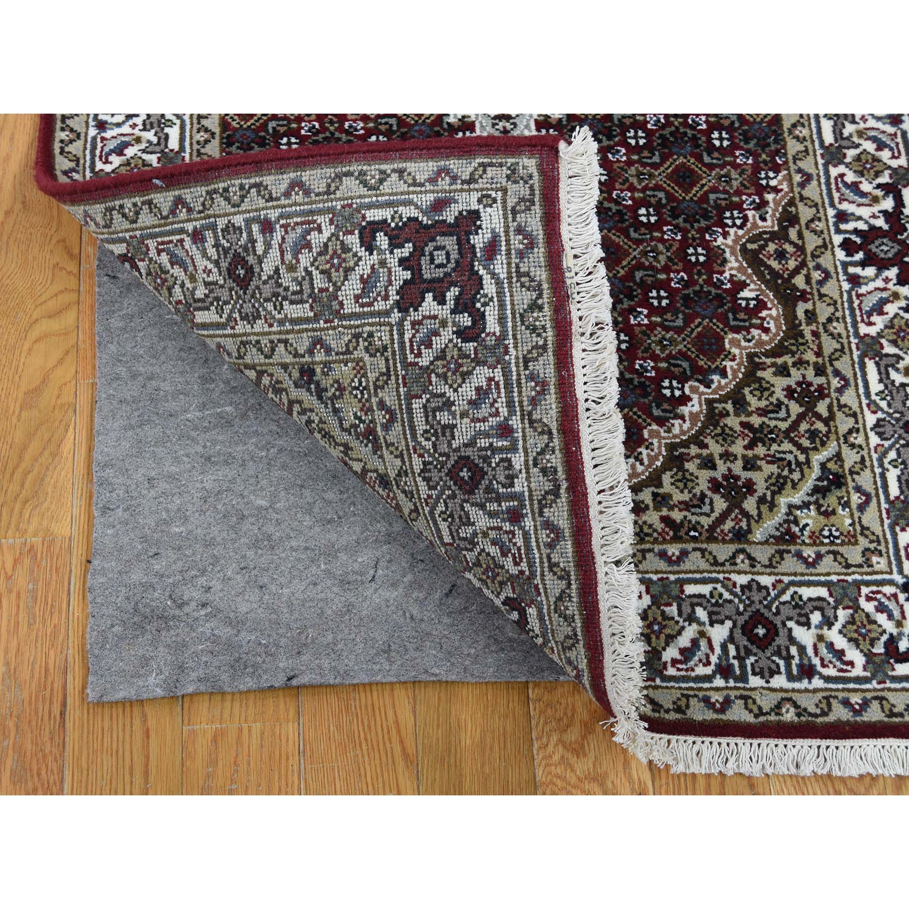 2-7 x23-7   Wool and Silk Tabriz Mahi Hand-Knotted XL Runner Rug 