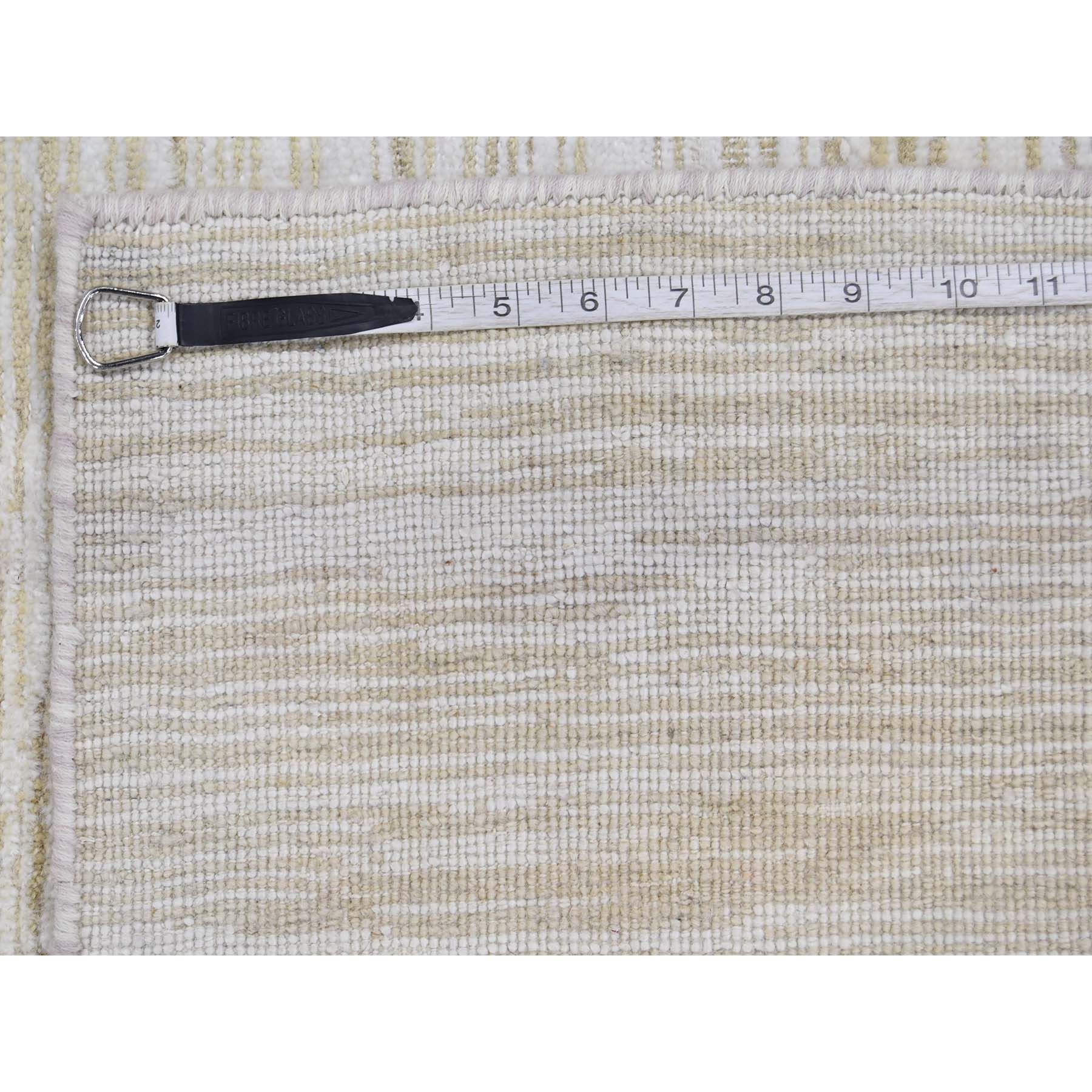2-6 x8-3  Silk with Oxidized Wool Tone on Tone Gabbeh Design Hi-Lo Pile Oriental Runner Rug 