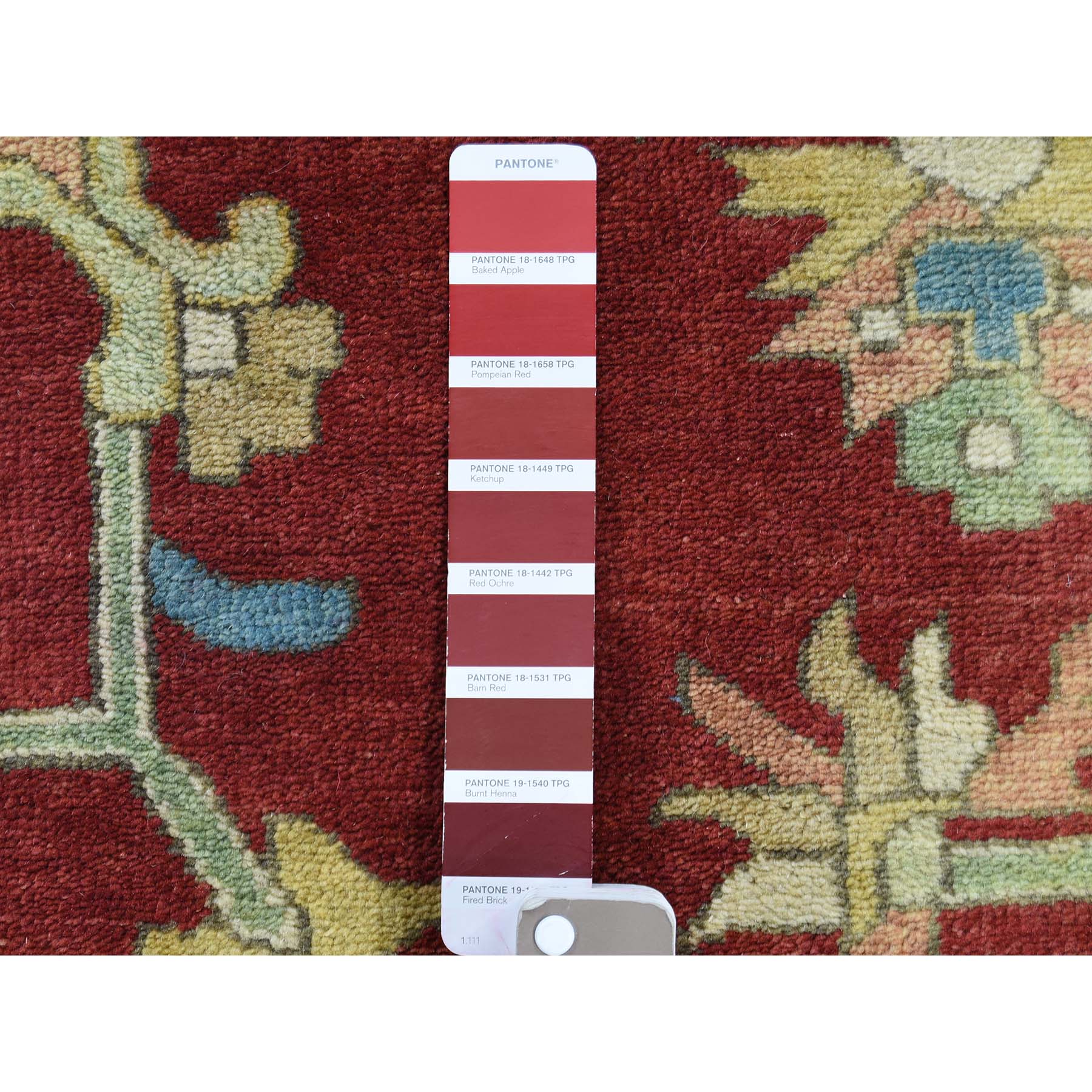 11-8 x14-7  Heriz Design Hand-Knotted 100 Percent Wool Oriental Oversize Rug 