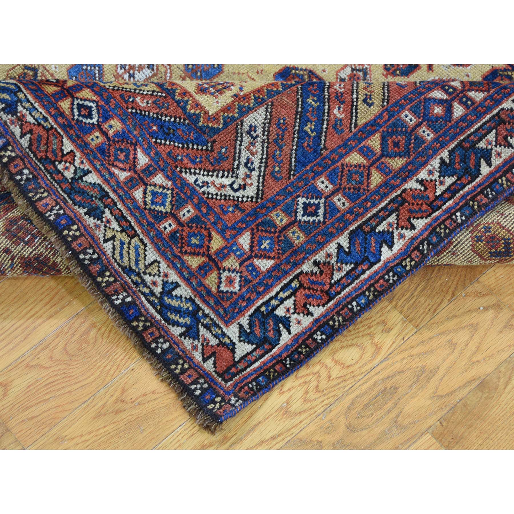 5-9 x7-10  Antique Persian Afshar Even Wear Good Condition Hand-Knotted Oriental Rug 