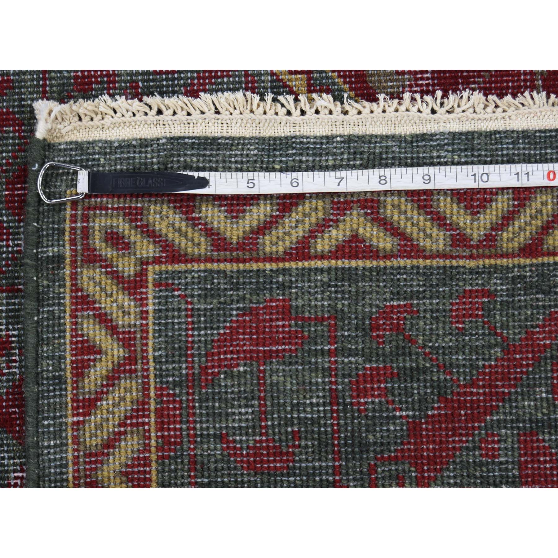 6-x9- Vintage Look Mamluk Zero Pile Shaved Low Worn Wool Rug 