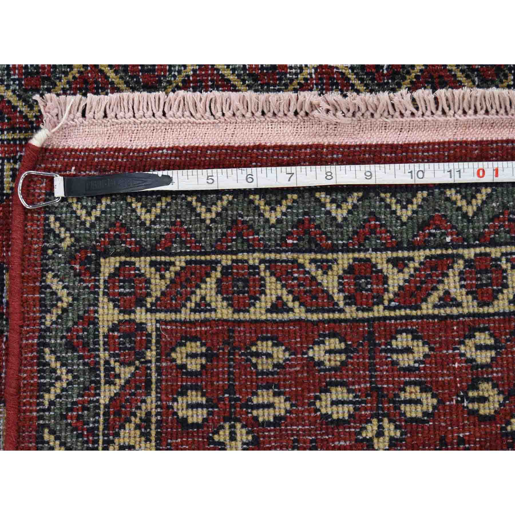 6-1 x9- Vintage Look Mamluk Zero Pile Shaved Low Worn Wool Rug 