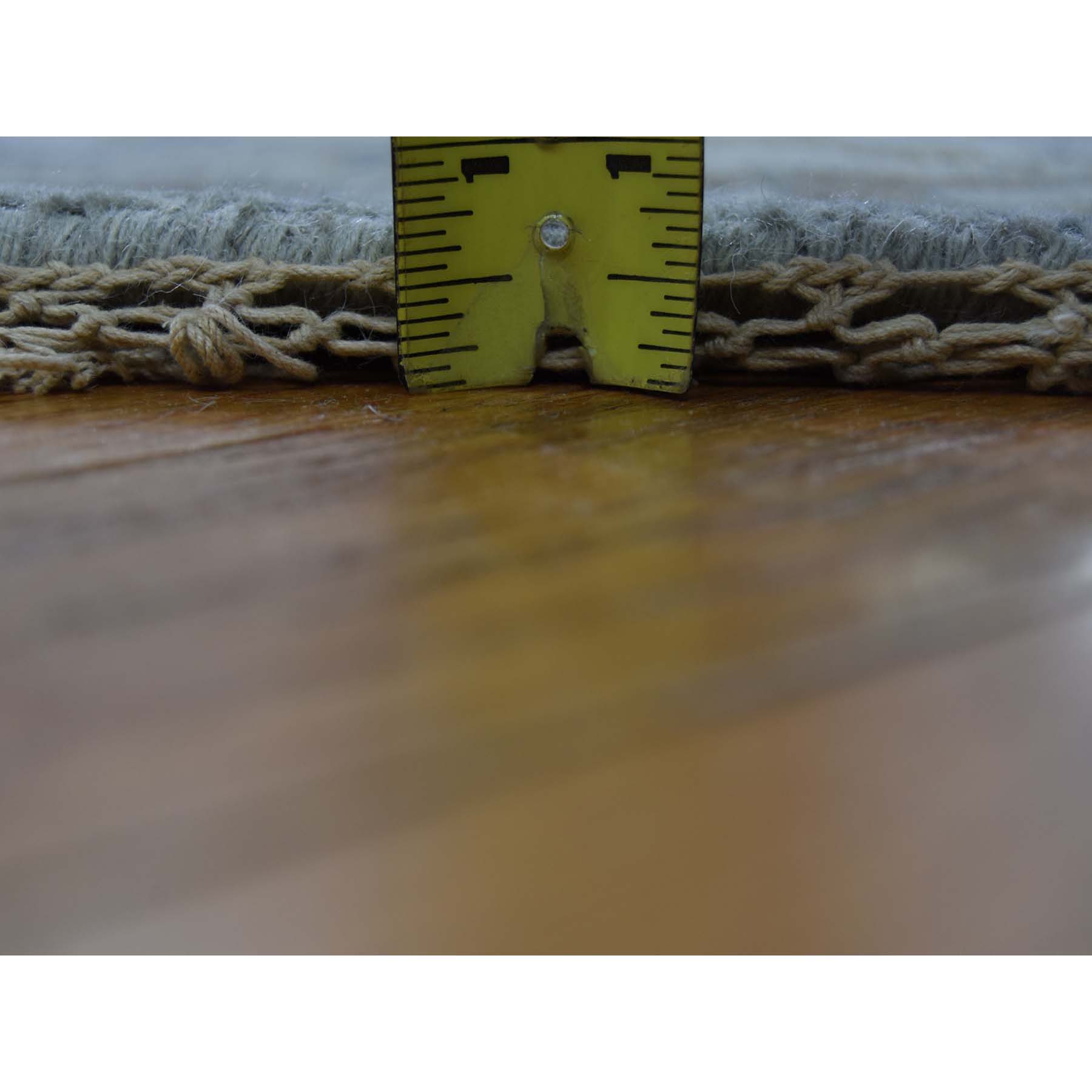 8-x8- Hand-Knotted Karajeh 100 Percent Wool Oriental Round Rug 