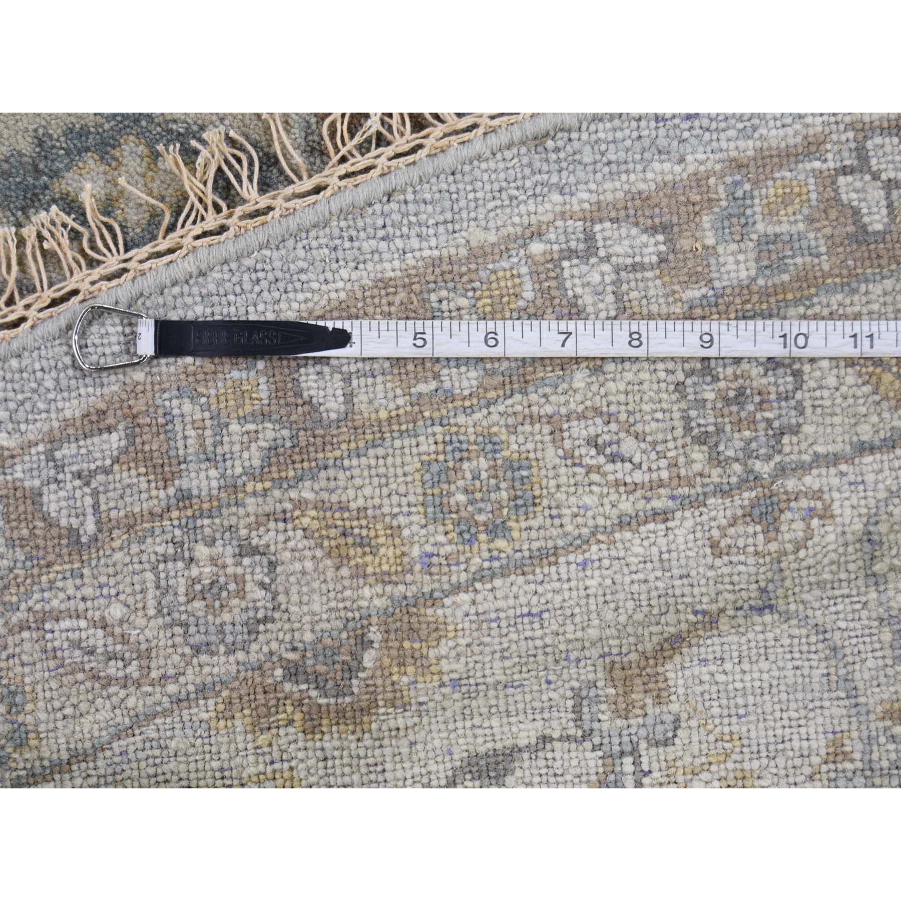 8-x8- Hand-Knotted Karajeh 100 Percent Wool Oriental Round Rug 