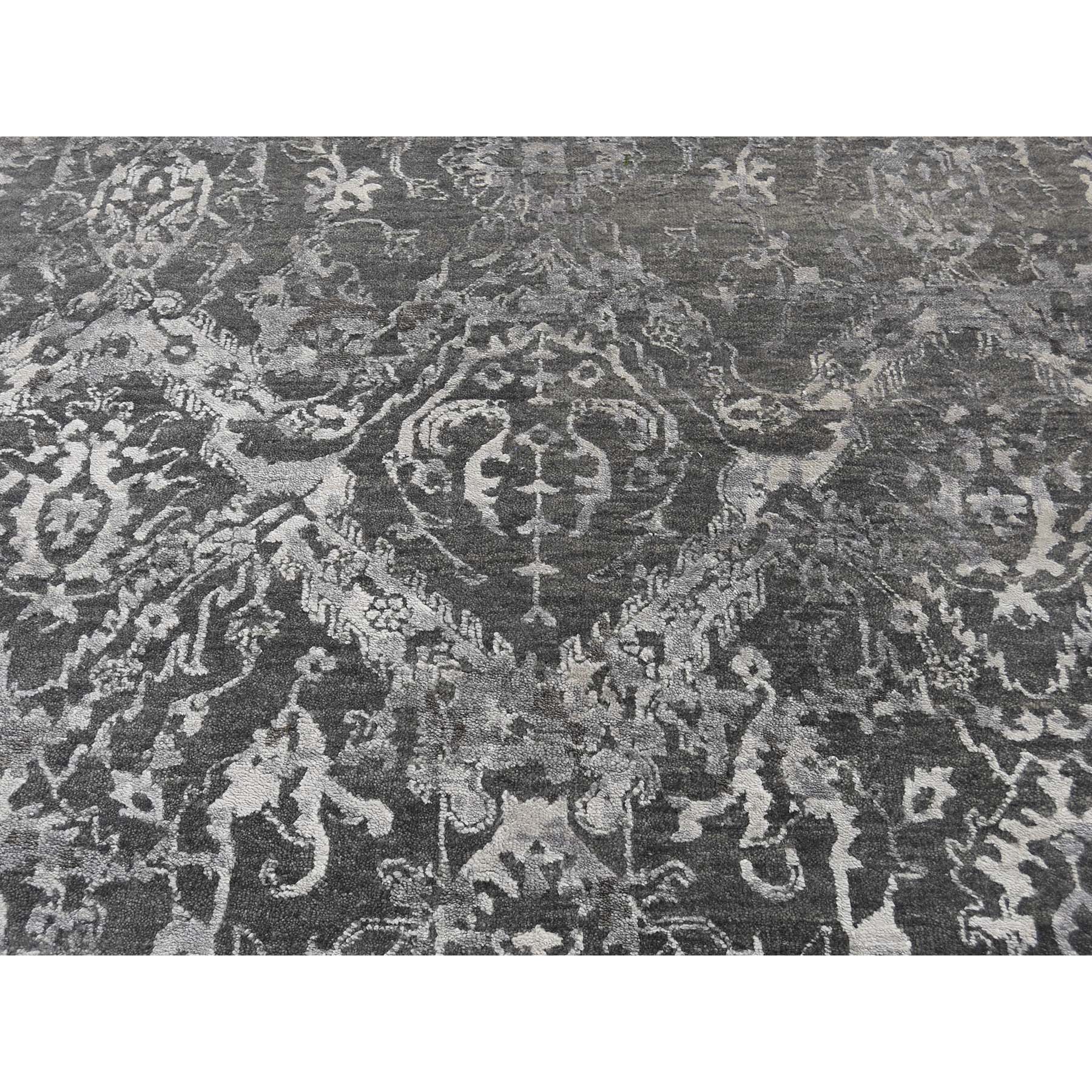 9-x11-9  Broken Persian Design Wool And Silk Hand-Knotted Oriental Rug 