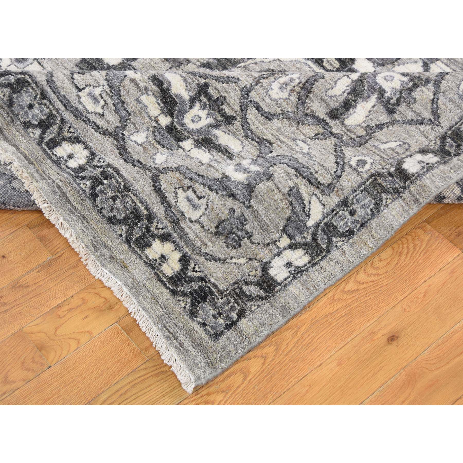 9-x11-7  Heriz Pure Wool with Natural Colors Hand-Knotted Oriental Rug 