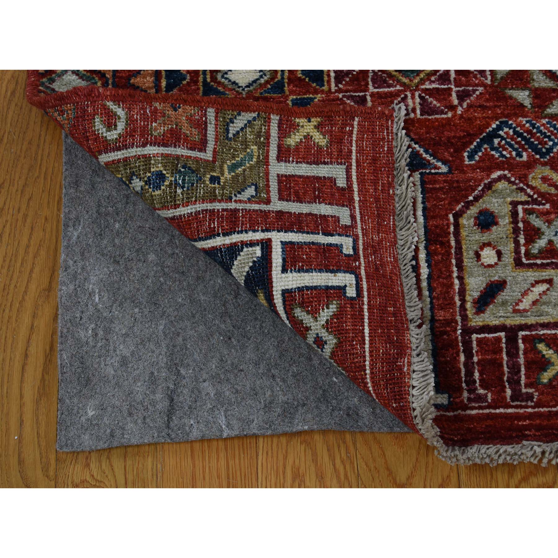 10-2 x13-8  Akstafa Design Antiqued Caucasian Hand-Knotted Pure Wool Oriental Rug 