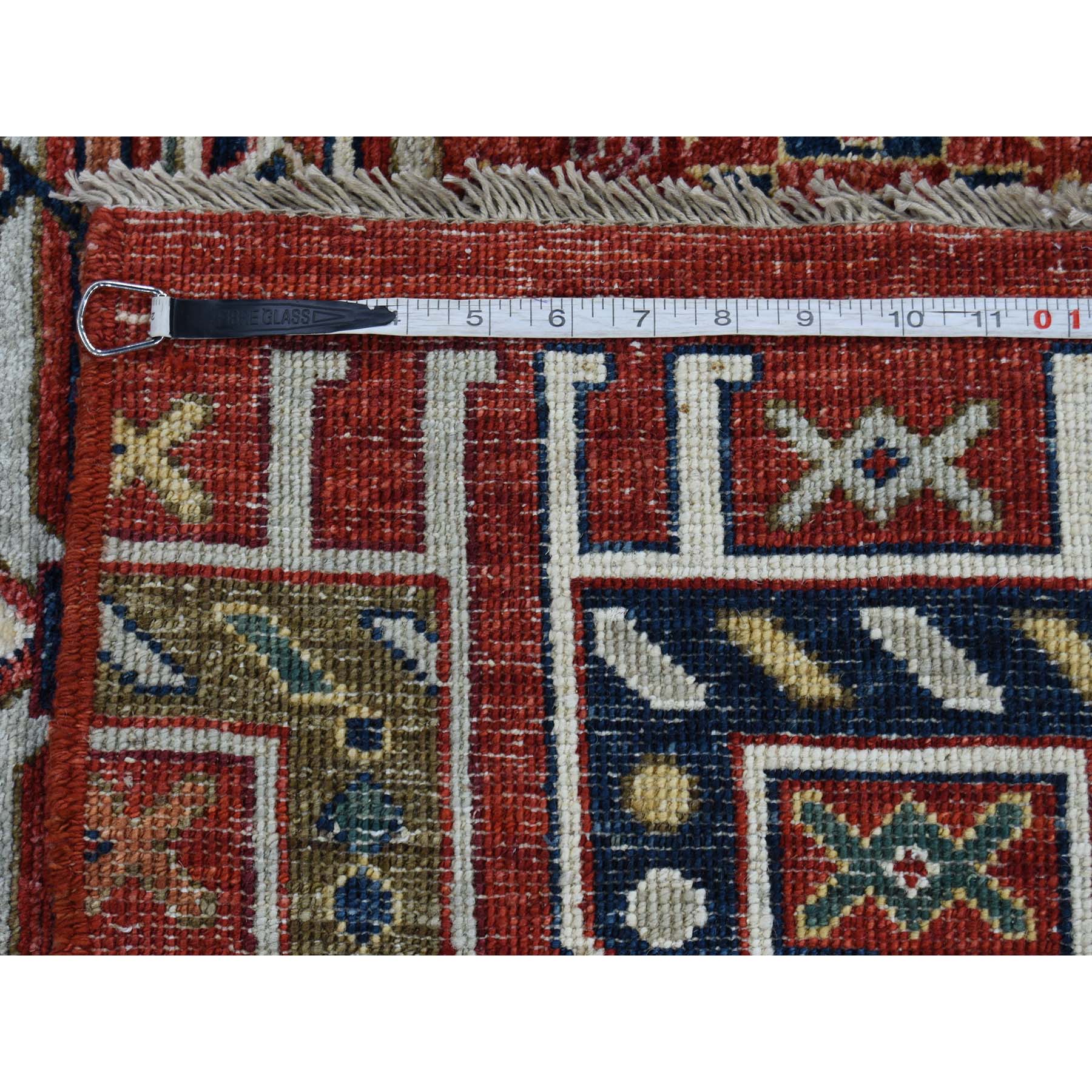 10-2 x13-8  Akstafa Design Antiqued Caucasian Hand-Knotted Pure Wool Oriental Rug 