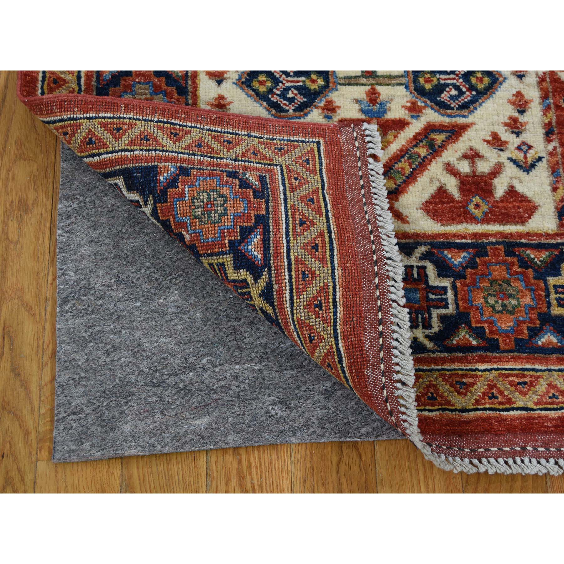 5-x7- Pure Wool Hand-Knotted Afghan Ersari Prayer Design Oriental Rug 