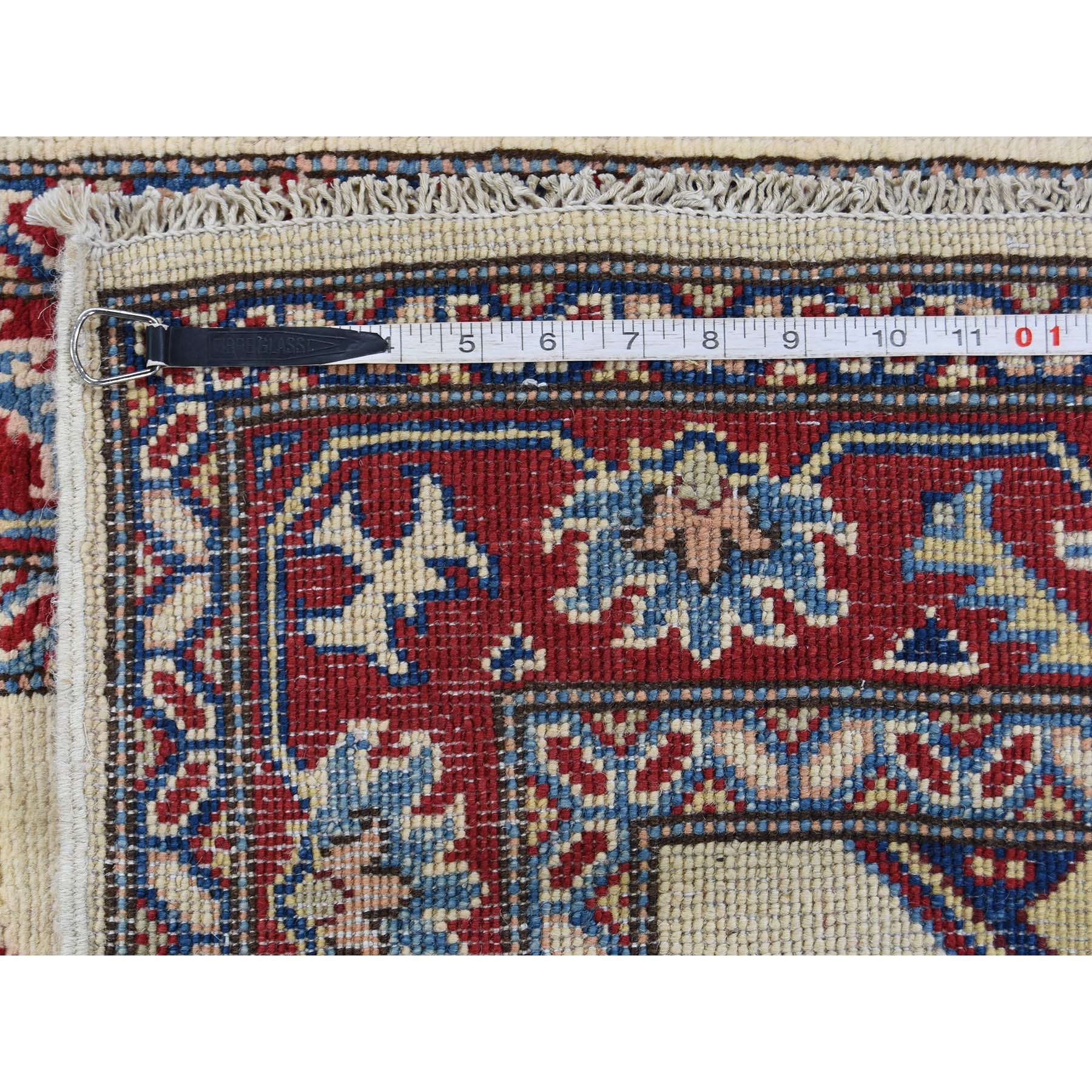 2-9 x9-9  Special Kazak Pure Wool Runner Hand-Knotted Geometric Design Oriental Rug 