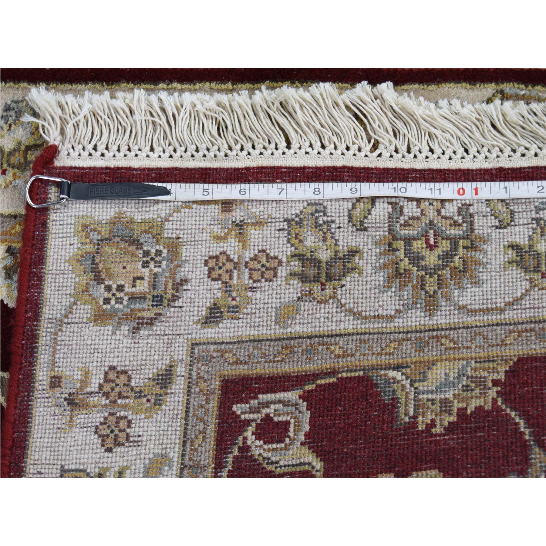 2-7 x14- Rajasthan Half Wool Half and Silk Hand-Knotted Runner Oriental Rug 