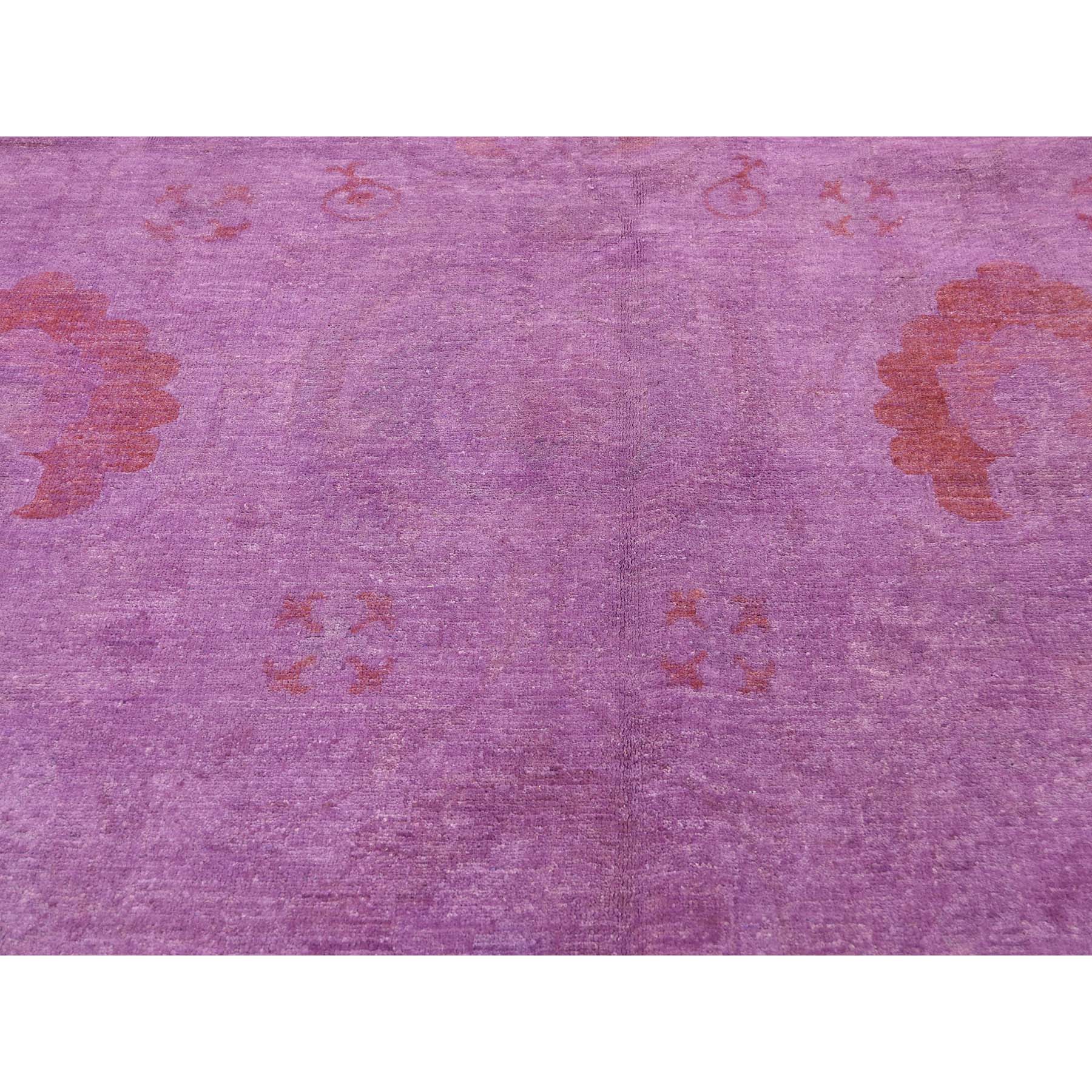 9-2 x12- Overdyed Peshawar Hand Knotted Pure Wool Oriental Rug 