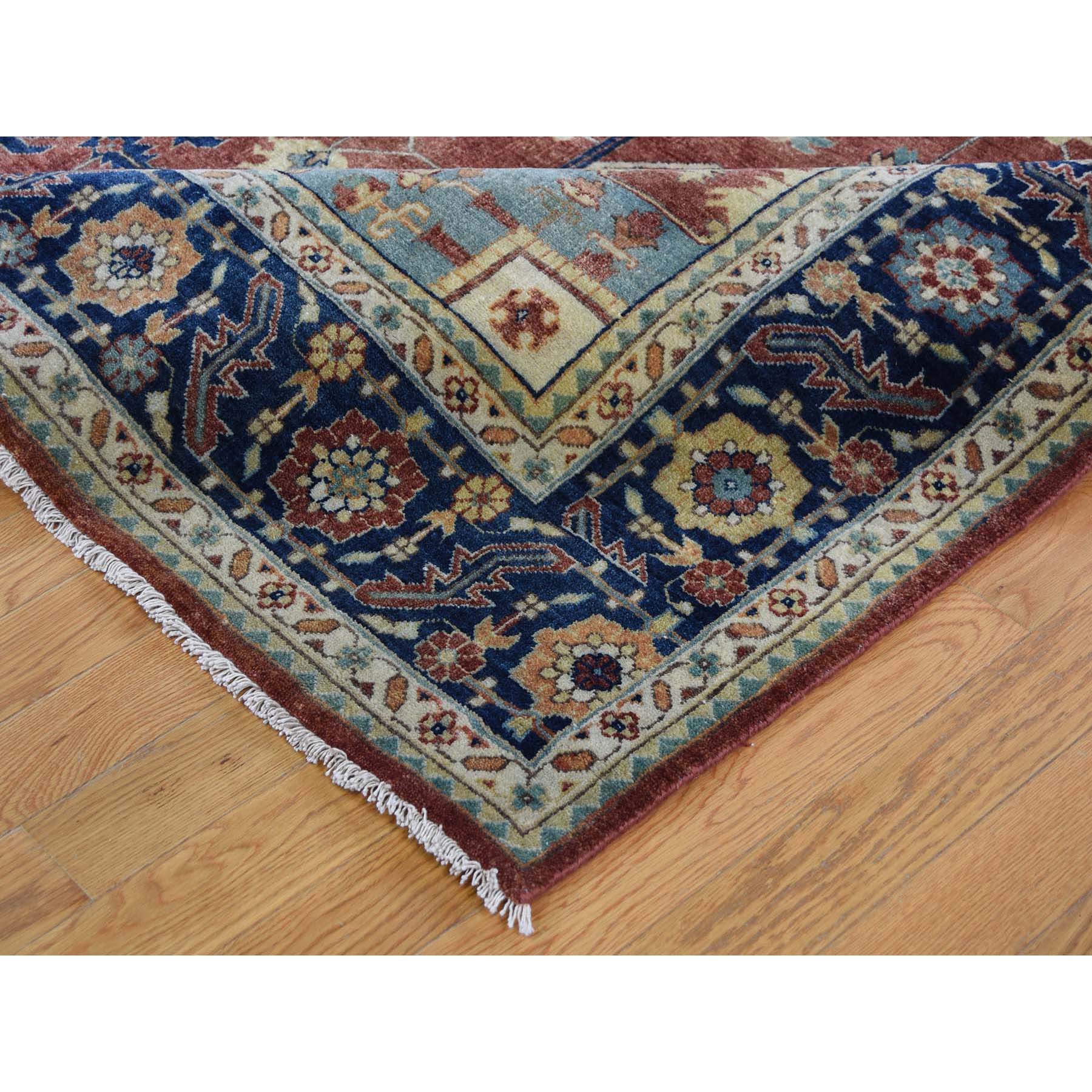 10-1 x13-9  Antiqued Heriz Re-creation Pure Wool Hand Knotted Oriental Rug 