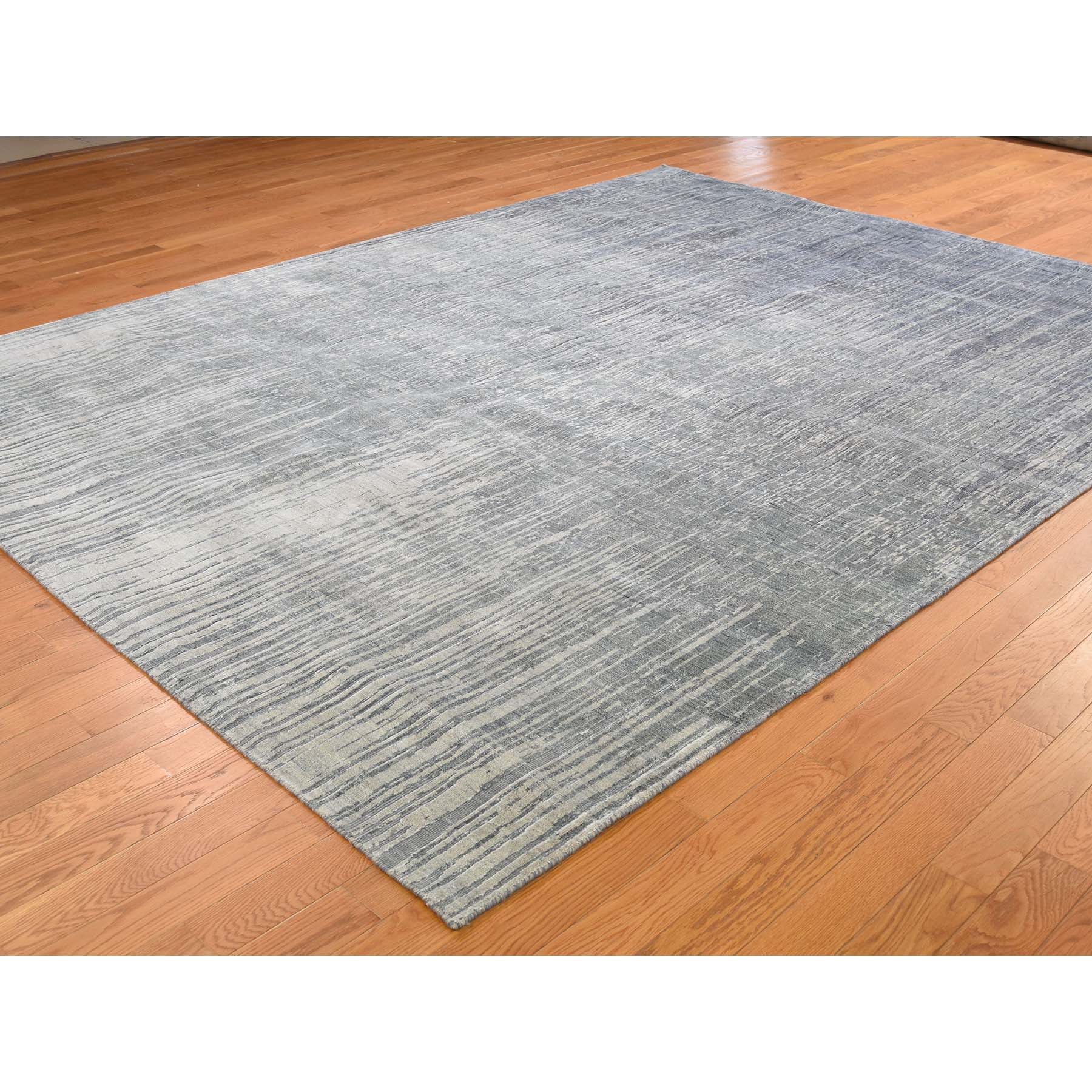 8-x10-4  Ombre Design Pure Silk Hand-Knotted Oriental Rug 