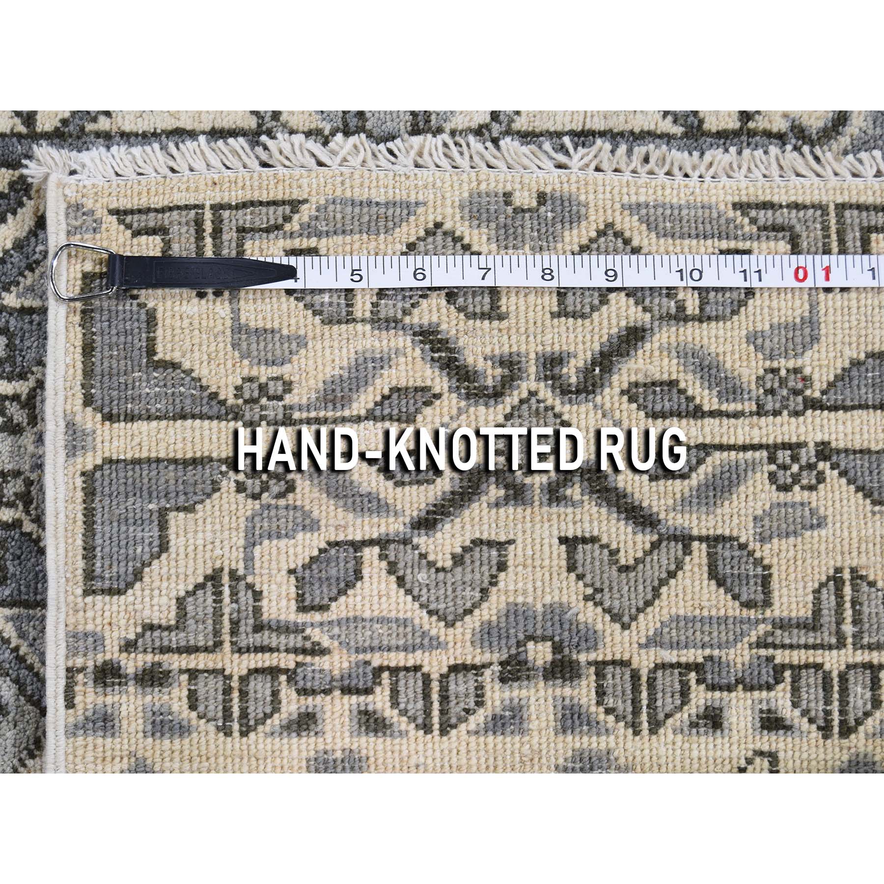 8-2 x10-5  Mamluk Design Hand-Knotted Undyed Natural Wool Oriental Rug 